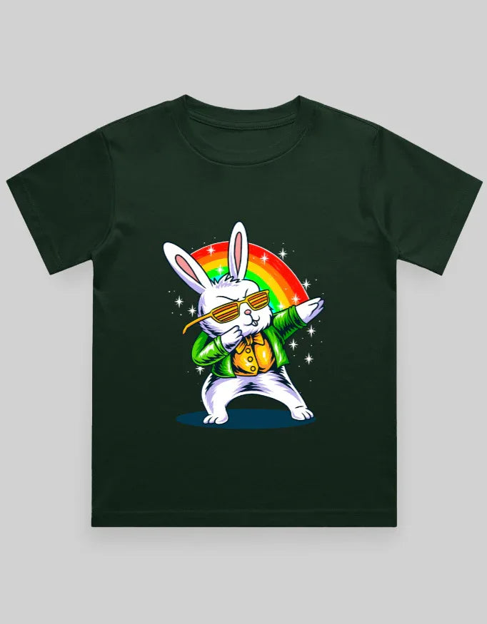 Dab Bunny Graphic T-Shirt for Boys - Not So Suttle