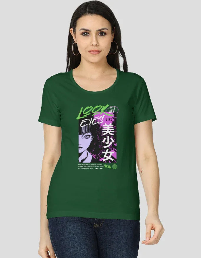 Look into my Eyes Graphic Classic T-Shirt for Women - Not So Suttle