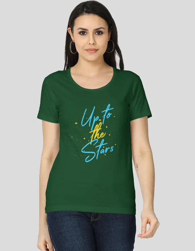 Up to the Stars Graphic Classic T-Shirt for Women - Not So Suttle
