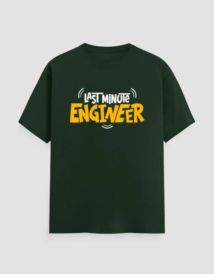 Last Minute Engineer Graphic Classic Crew T-Shirt for Men - Not So Suttle