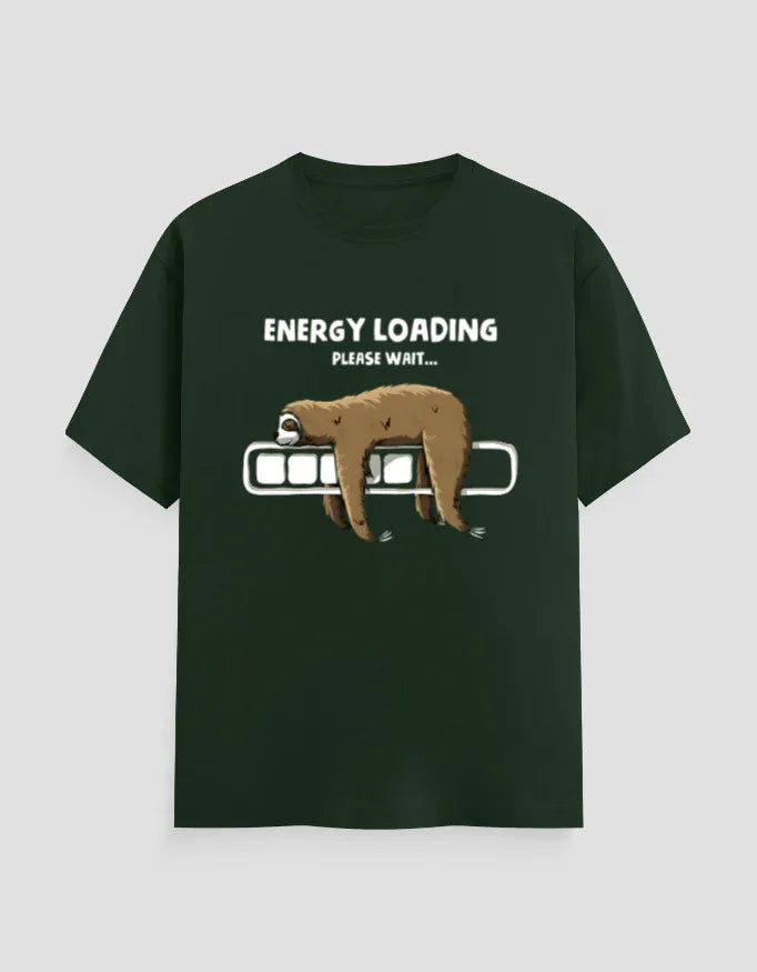 Energy Loading Graphic Classic Crew T-Shirt for Men - Not So Suttle