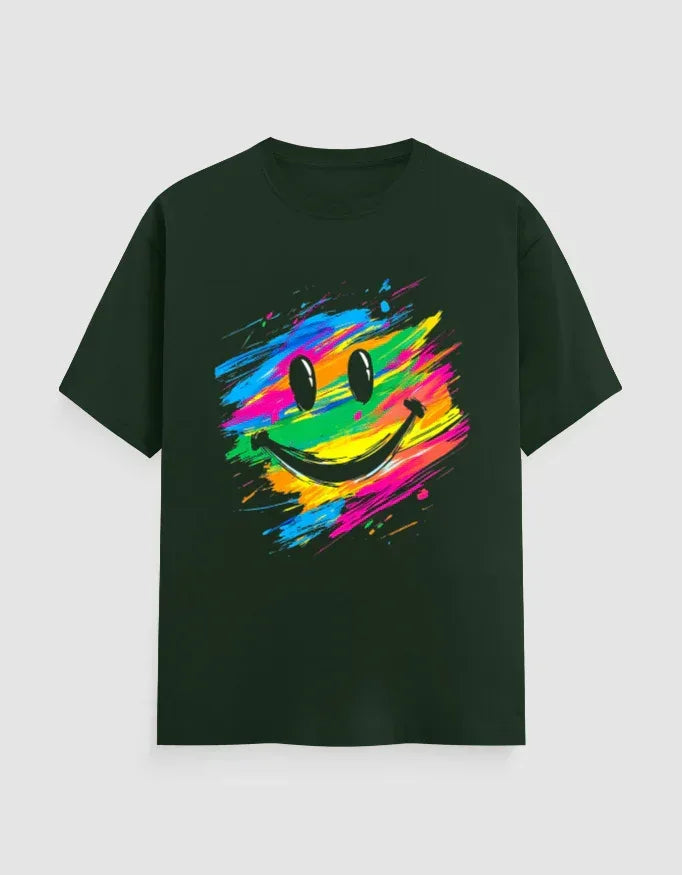 Color Smile Graphic T-Shirt for Men - Not So Suttle