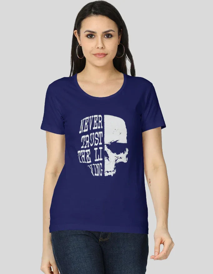 Never Trust the Living Graphic Classic T-Shirt for Women - Not So Suttle