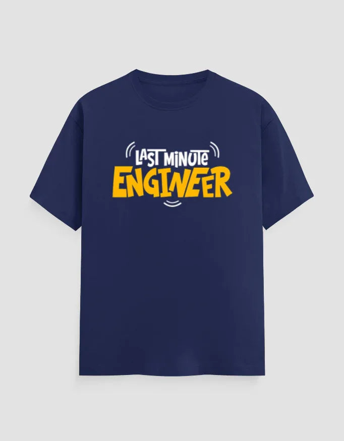 Last Minute Engineer Graphic Classic Crew T-Shirt for Men - Not So Suttle
