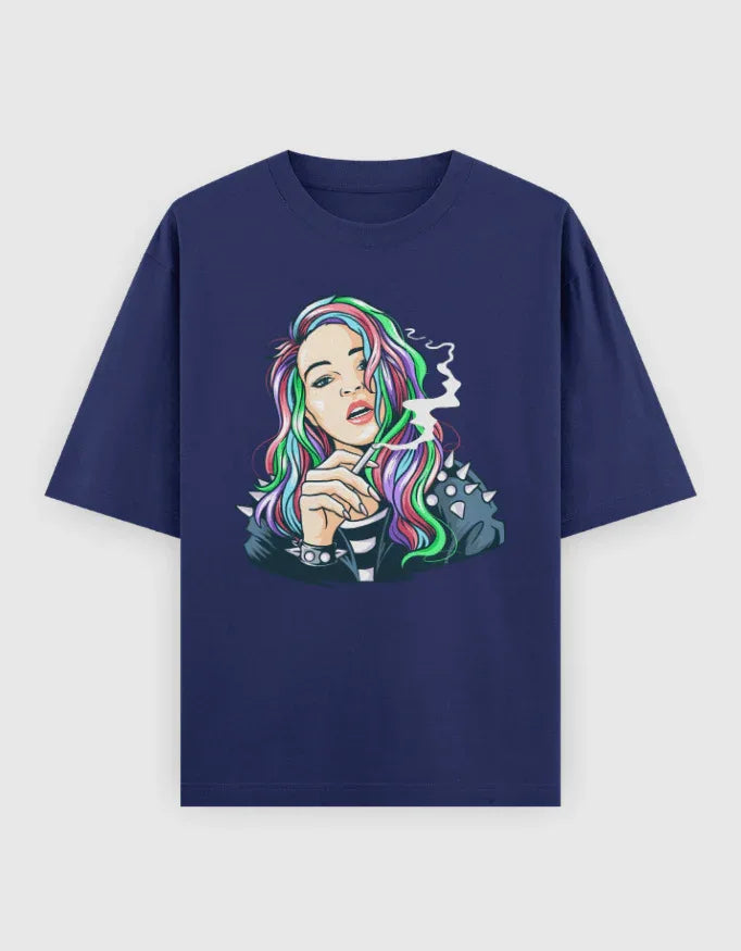 Rebel Graphic Oversized Classic T-Shirt for Women - Not So Suttle