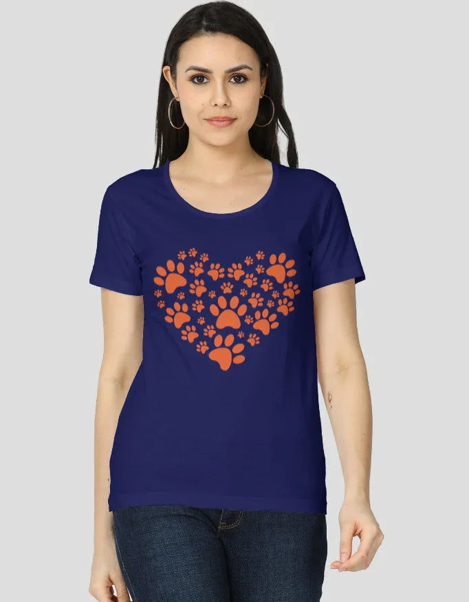 Paws Love Graphic Classic T-Shirt for Women - Not So Suttle
