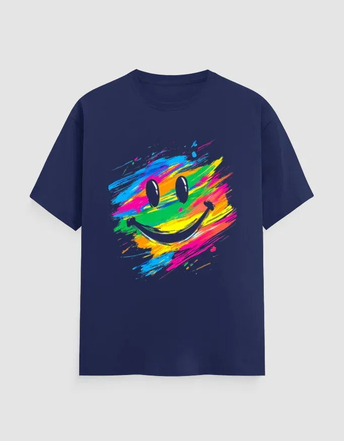 Color Smile Graphic T-Shirt for Men - Not So Suttle