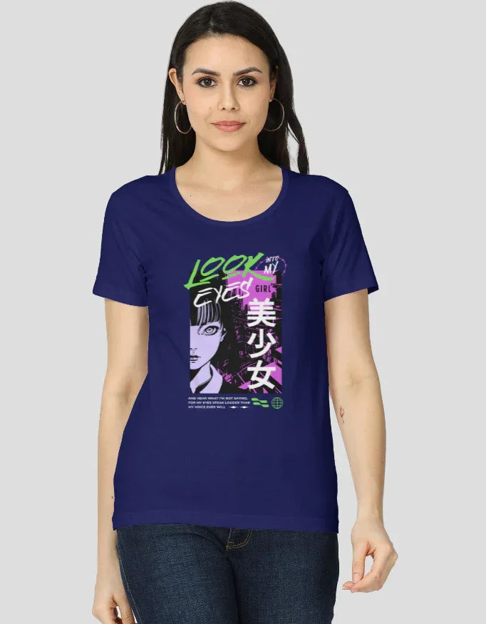 Look into my Eyes Graphic Classic T-Shirt for Women - Not So Suttle