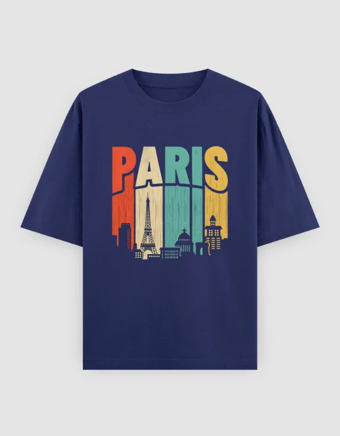Paris Graphic Oversized Classic T-Shirt for Men - Not So Suttle
