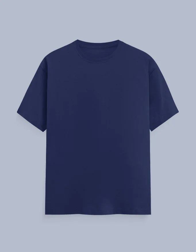 Solid Royal Blue Plus Size Classic Crew T-Shirt for Men - Not So Suttle