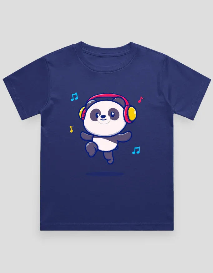 Panda Headphone Graphics T-Shirt for Boys - Not So Suttle