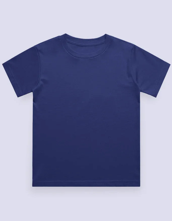 Boy's Crew Neck T-Shirt Royal Blue - Not So Suttle
