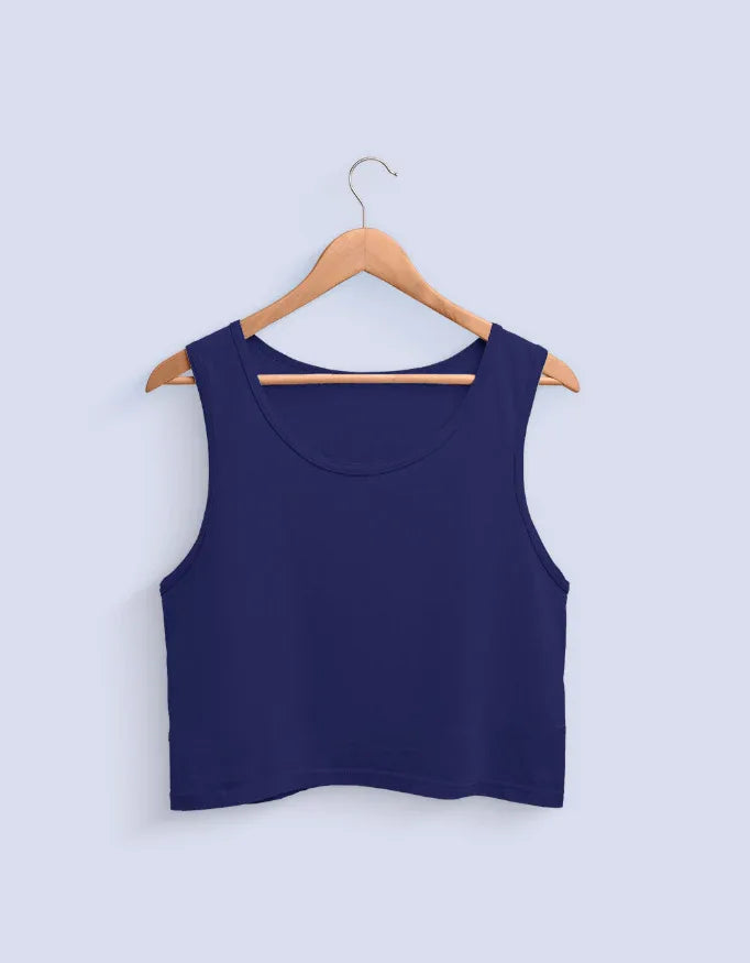 Royal Blue Crop Tank - Not So Suttle