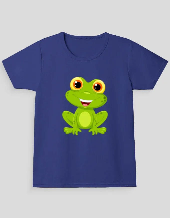 Sitting Frog Graphic T-Shirt for Girl's - Not So Suttle