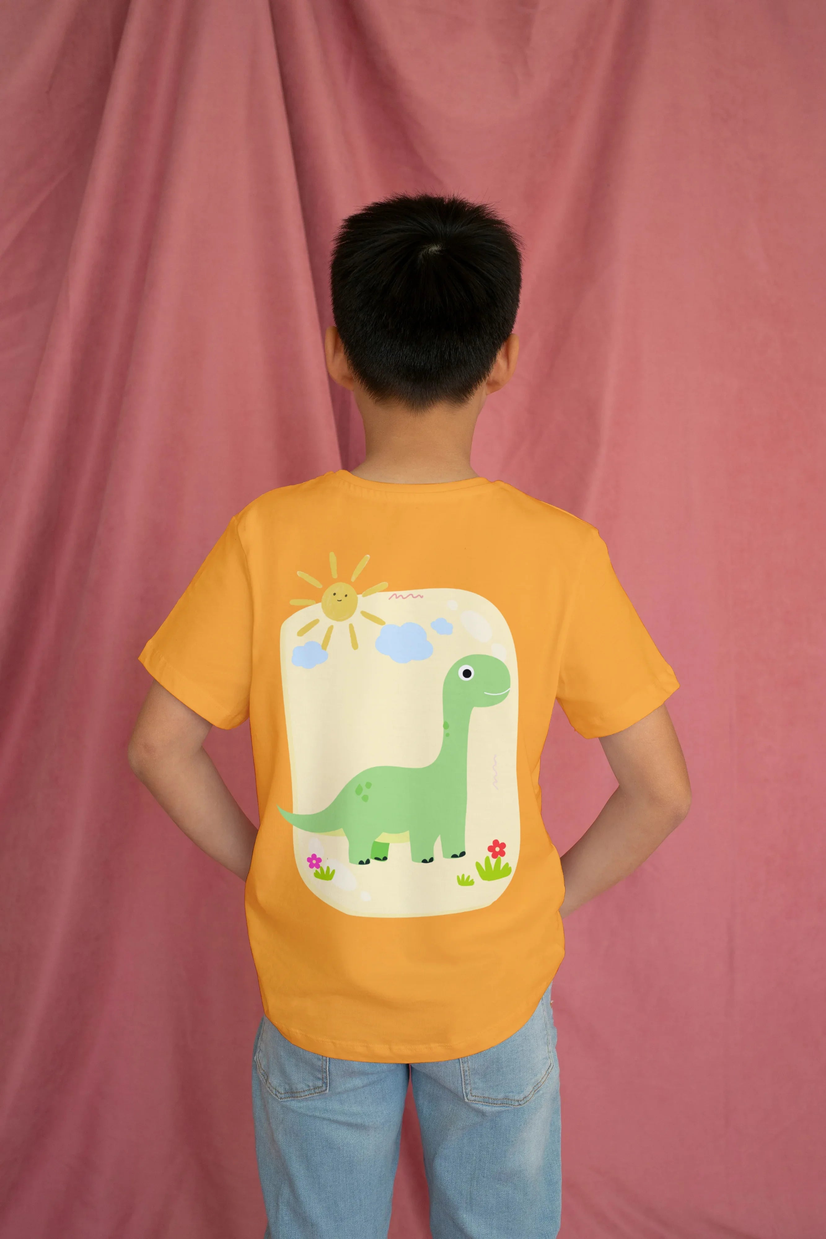 Dino Sun Graphics T-Shirt for Boys - Not So Suttle