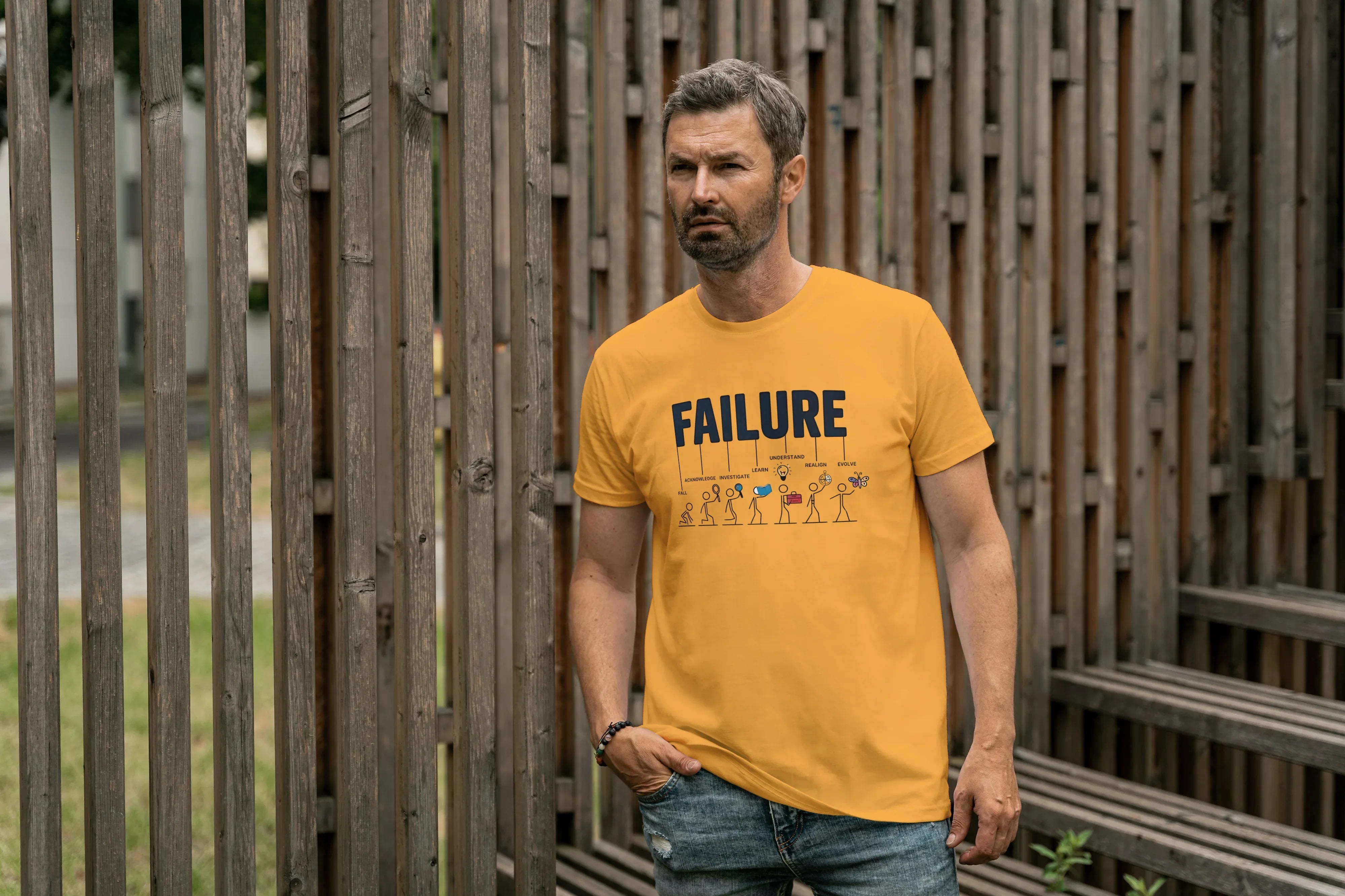 Failure Graphic Classic Crew T-Shirt for Men - Not So Suttle