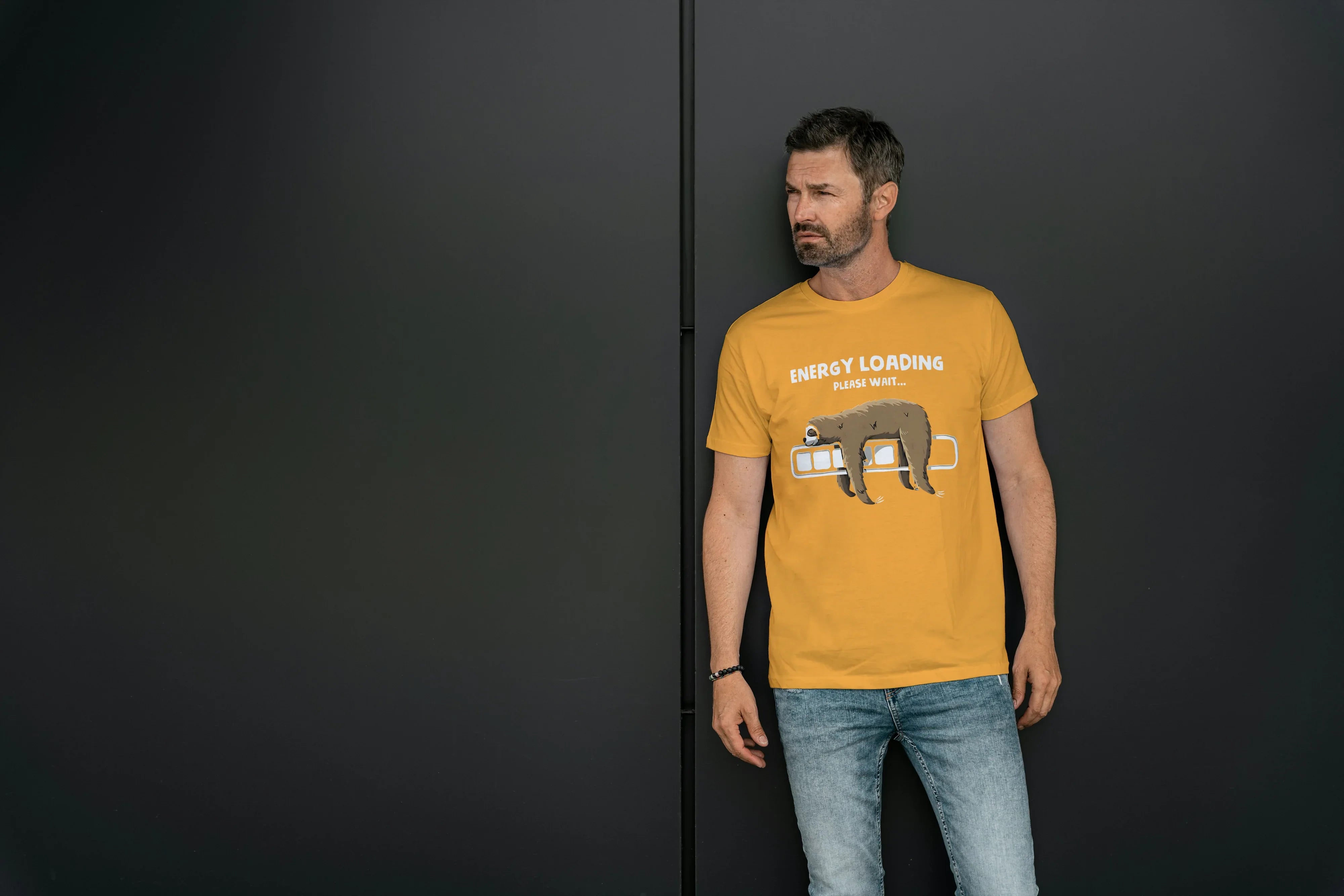 Energy Loading Graphic Classic Crew T-Shirt for Men - Not So Suttle