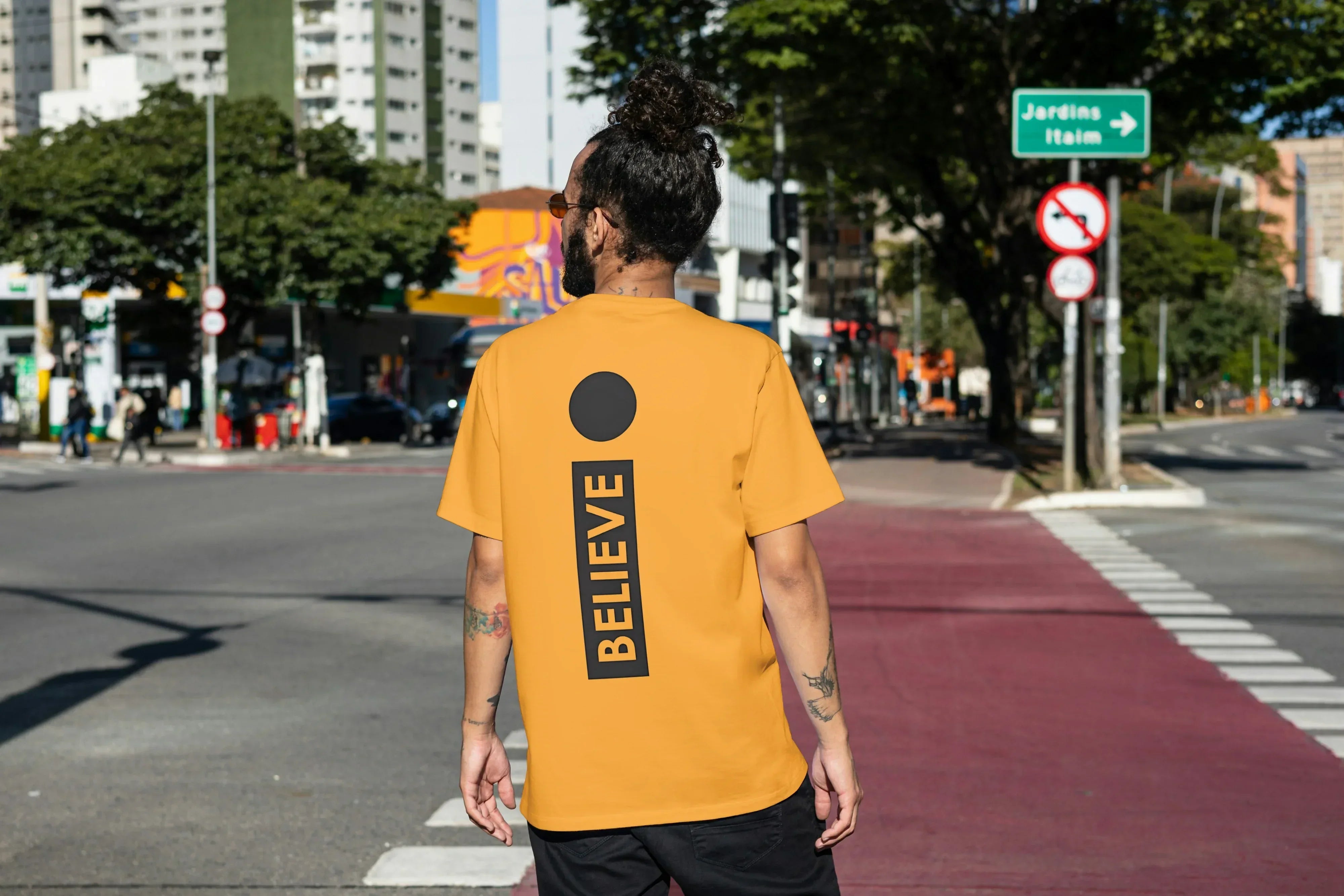 Believe Graphic Oversized Classic T-Shirt for Men - Not So Suttle