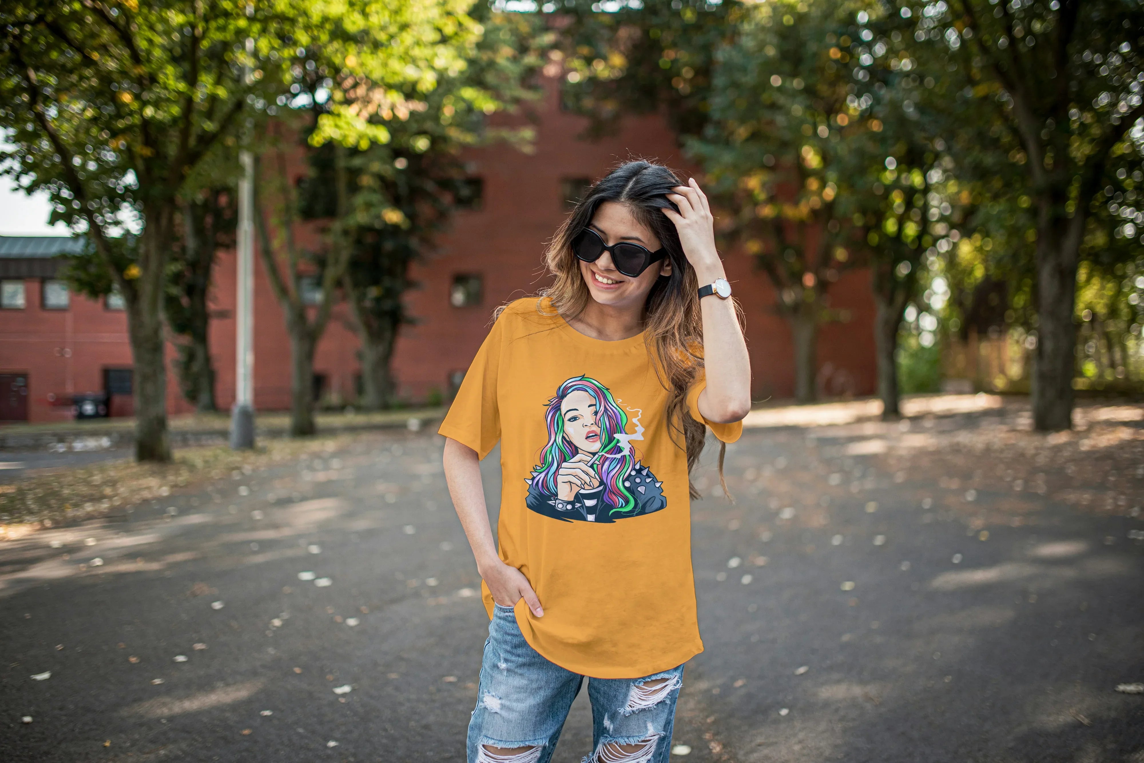 Rebel Graphic Oversized Classic T-Shirt for Women - Not So Suttle