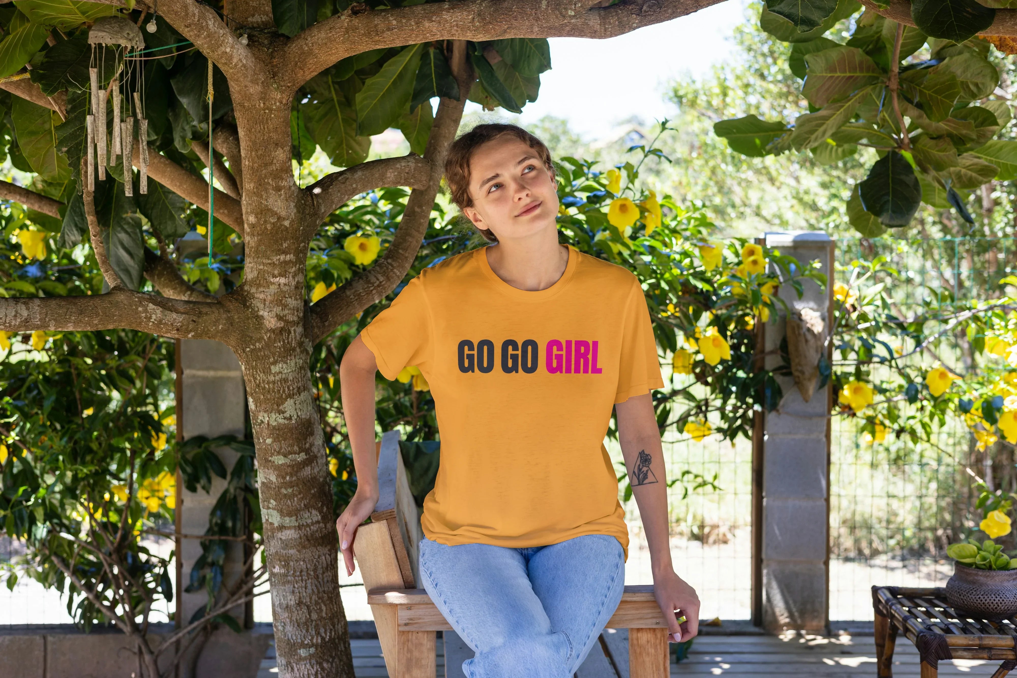 Go Go Girl Graphic Oversized Classic T-Shirt for Women - Not So Suttle