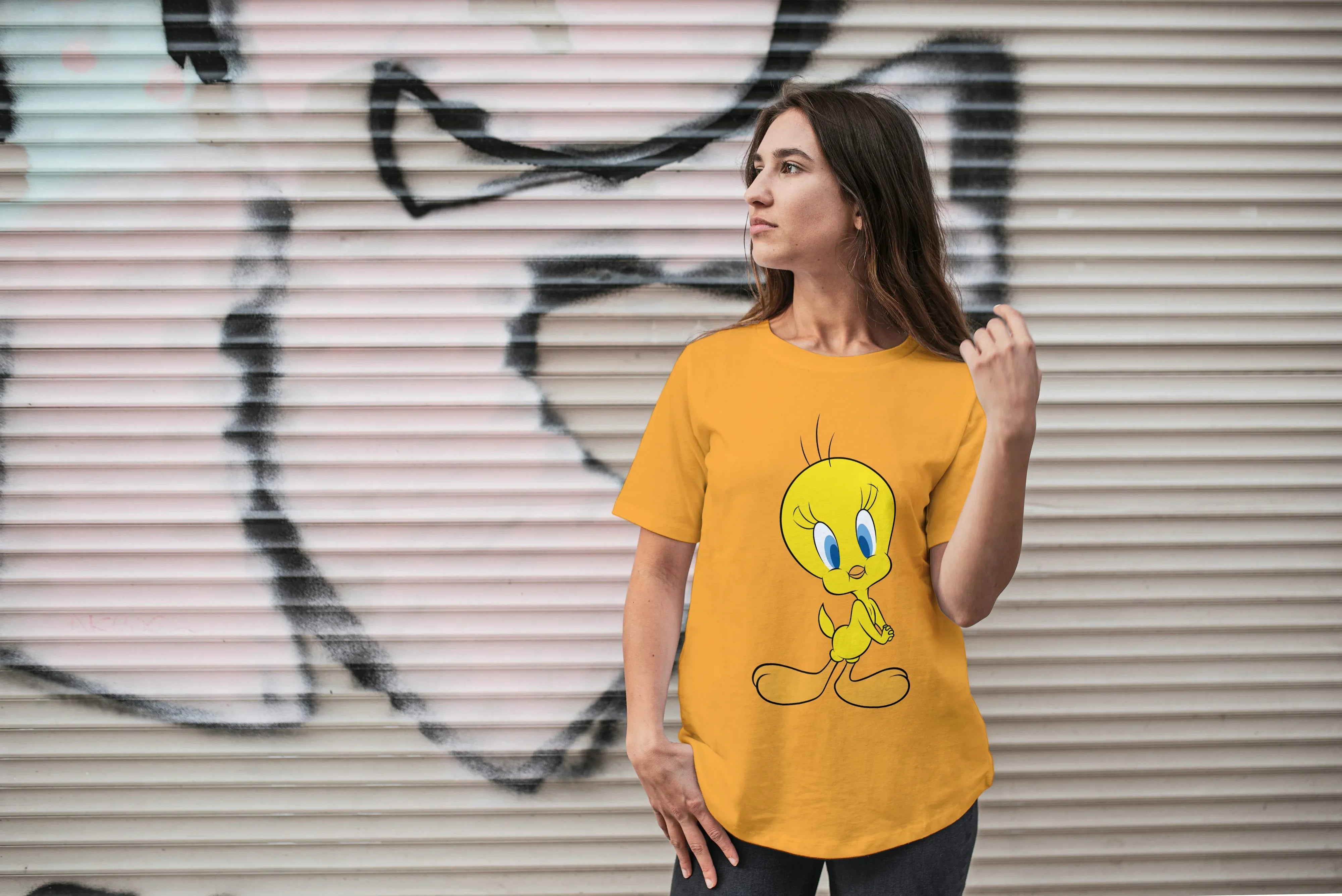 Tweety Graphic Oversized Classic T-Shirt for Women - Not So Suttle