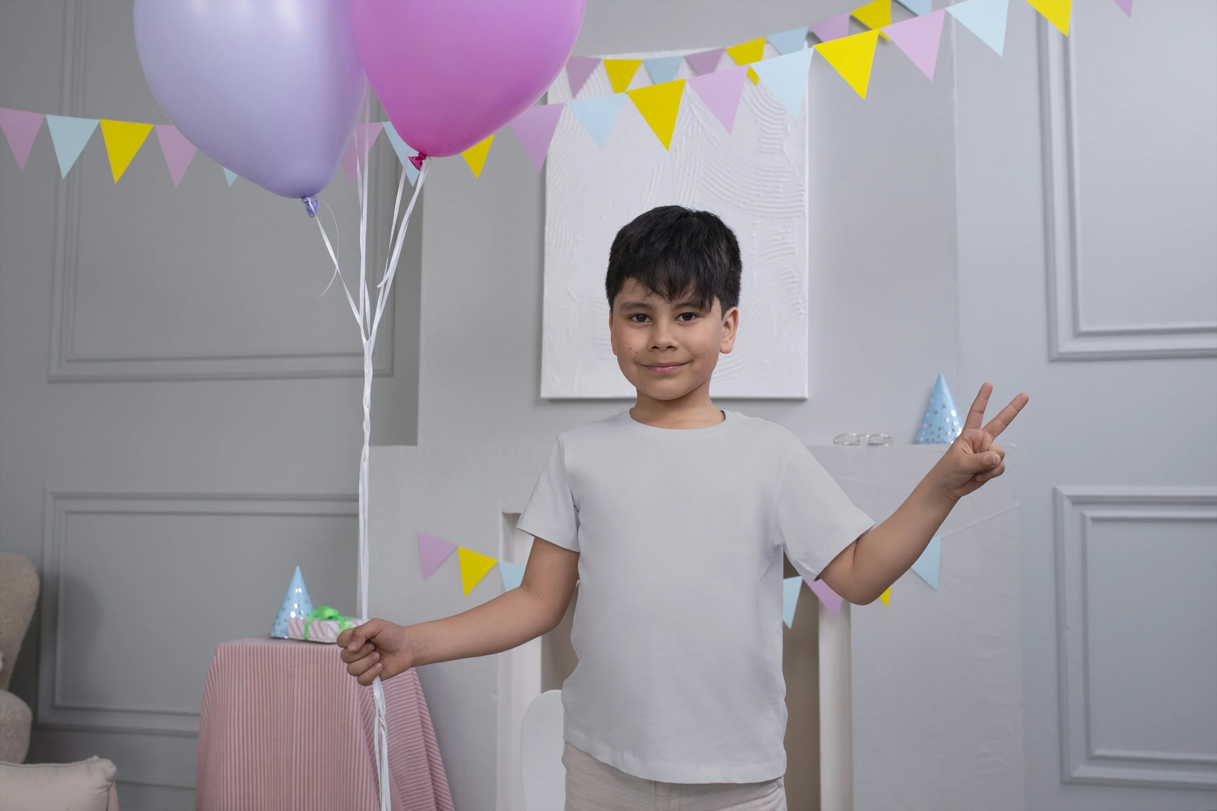 Boy's Crew Neck T-Shirt Grey - Not So Suttle