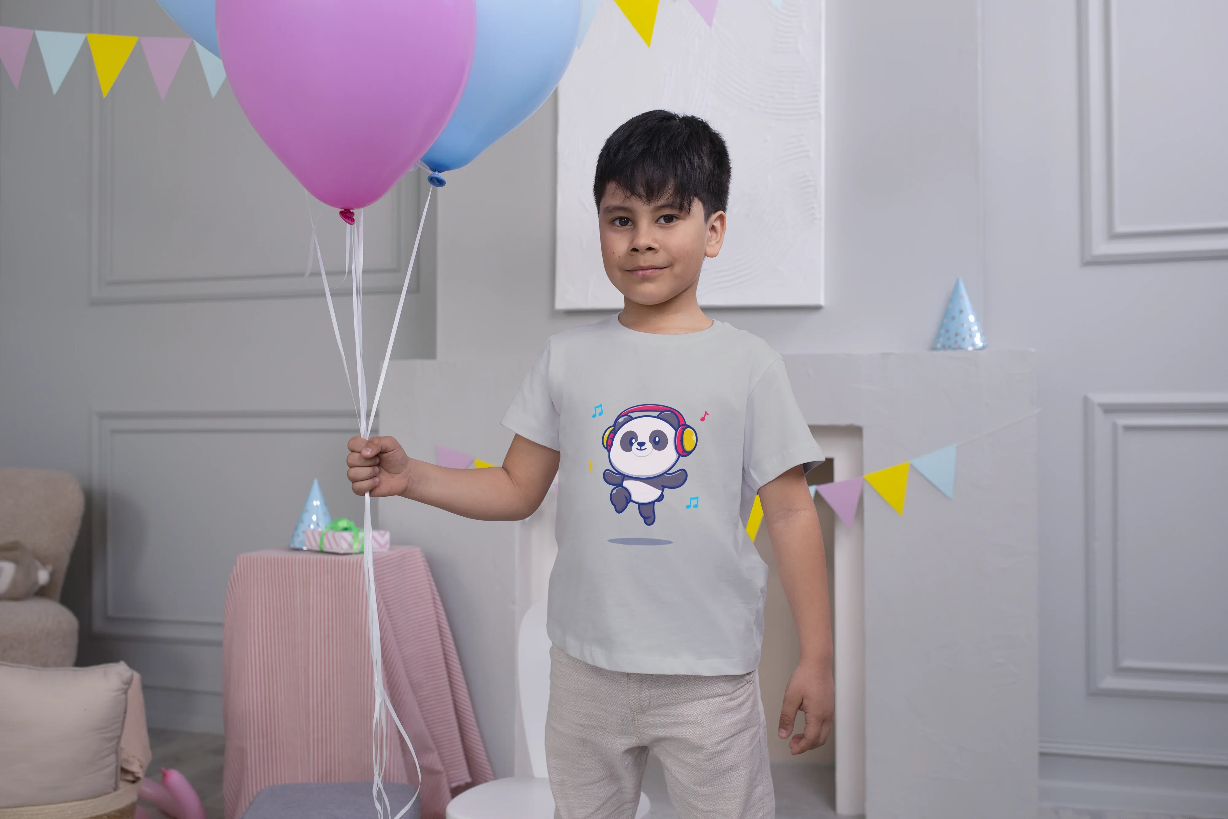 Panda Headphone Graphics T-Shirt for Boys - Not So Suttle