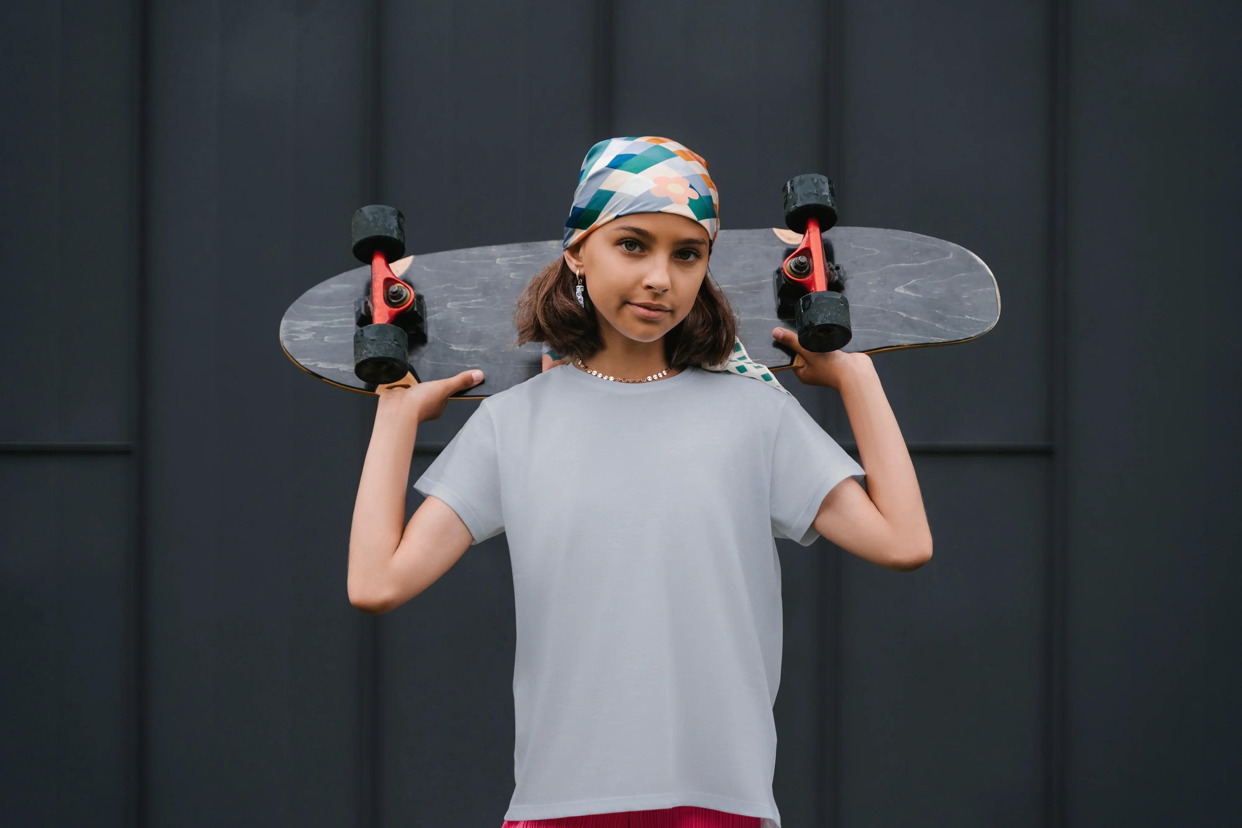 Girl's Crew Neck T-Shirt Grey - Not So Suttle