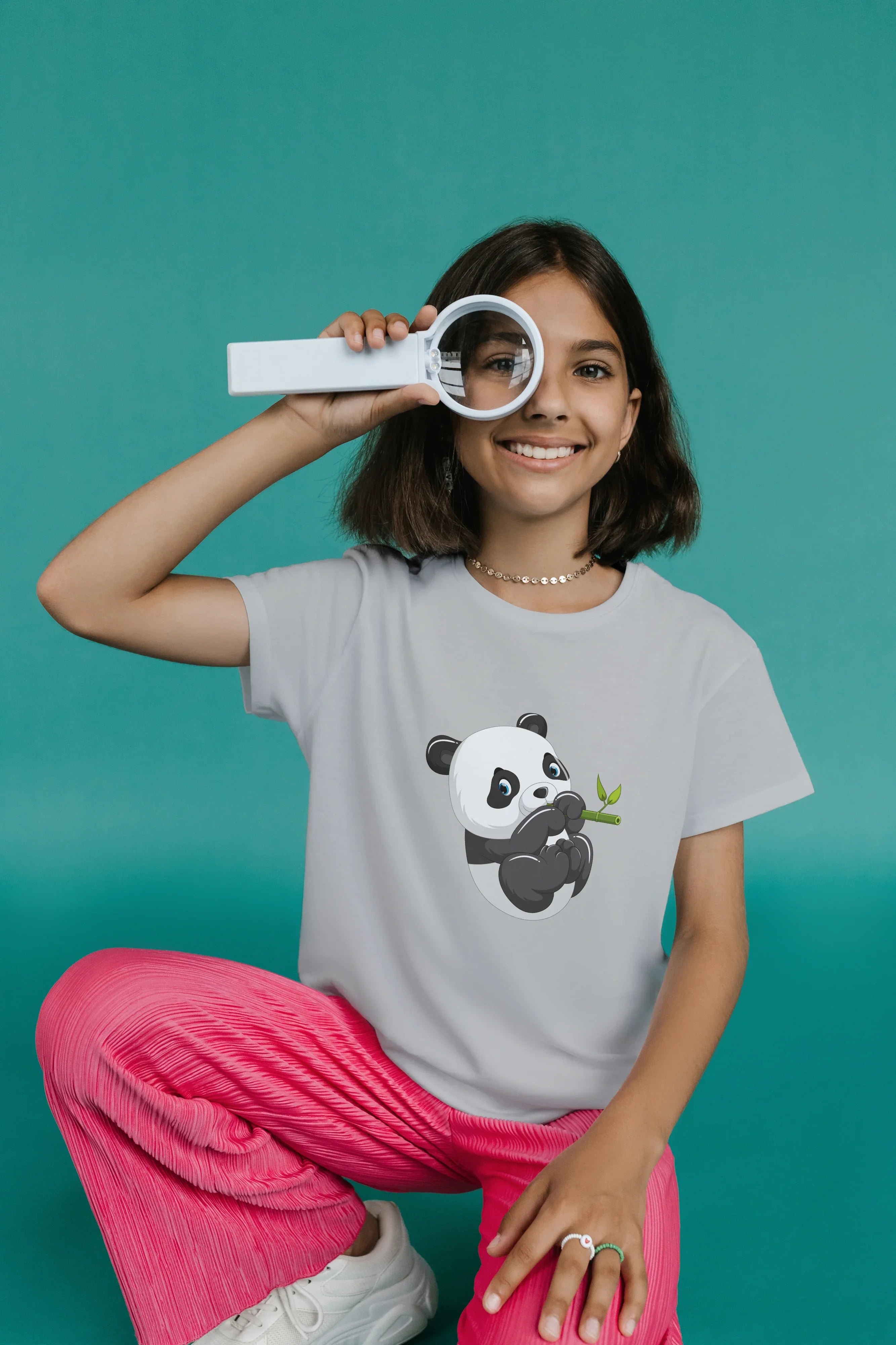 Playing Panda Graphic T-Shirt for Girl's - Not So Suttle