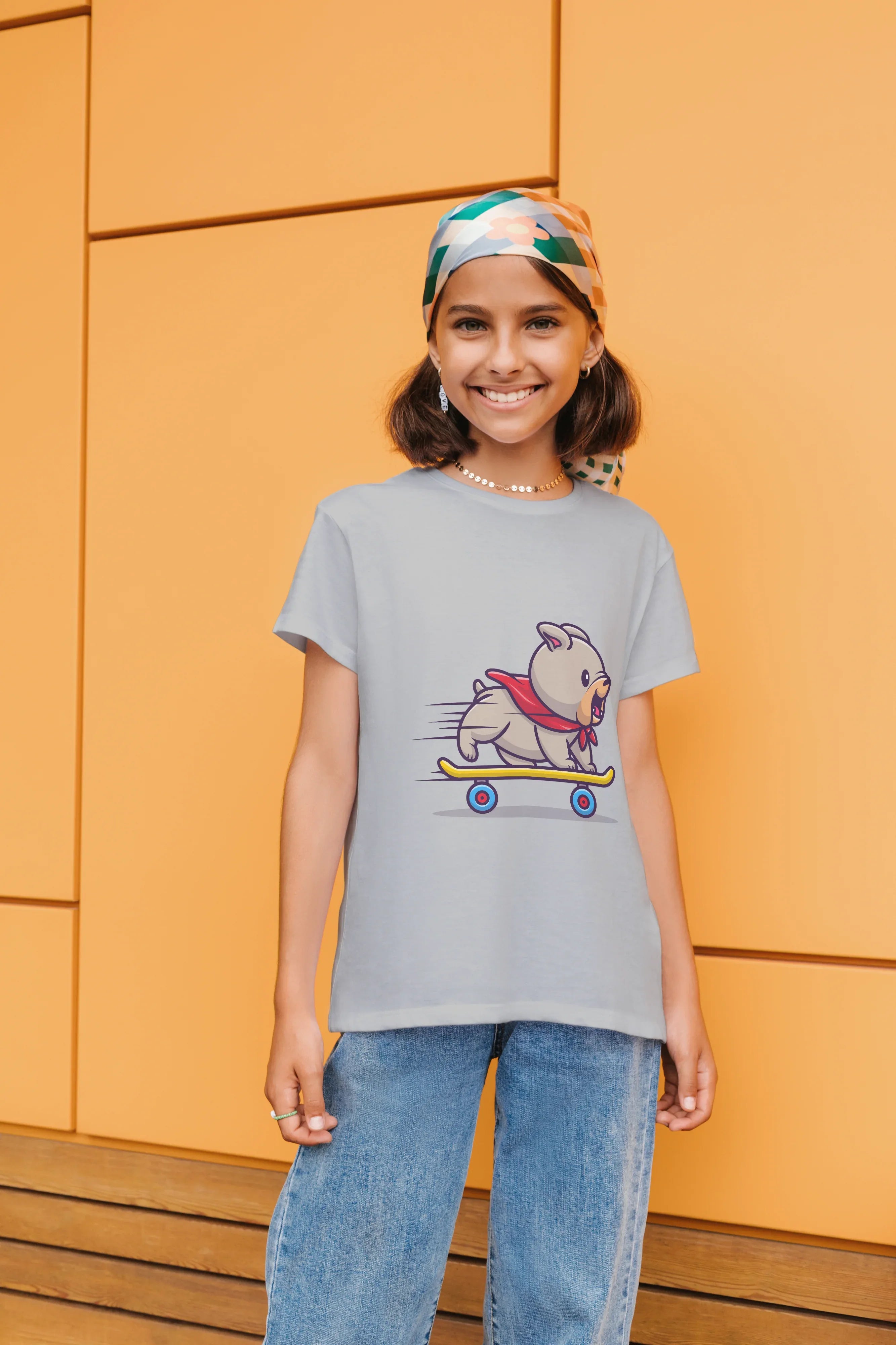 Skate Dog Graphic T-Shirt for Girl's - Not So Suttle
