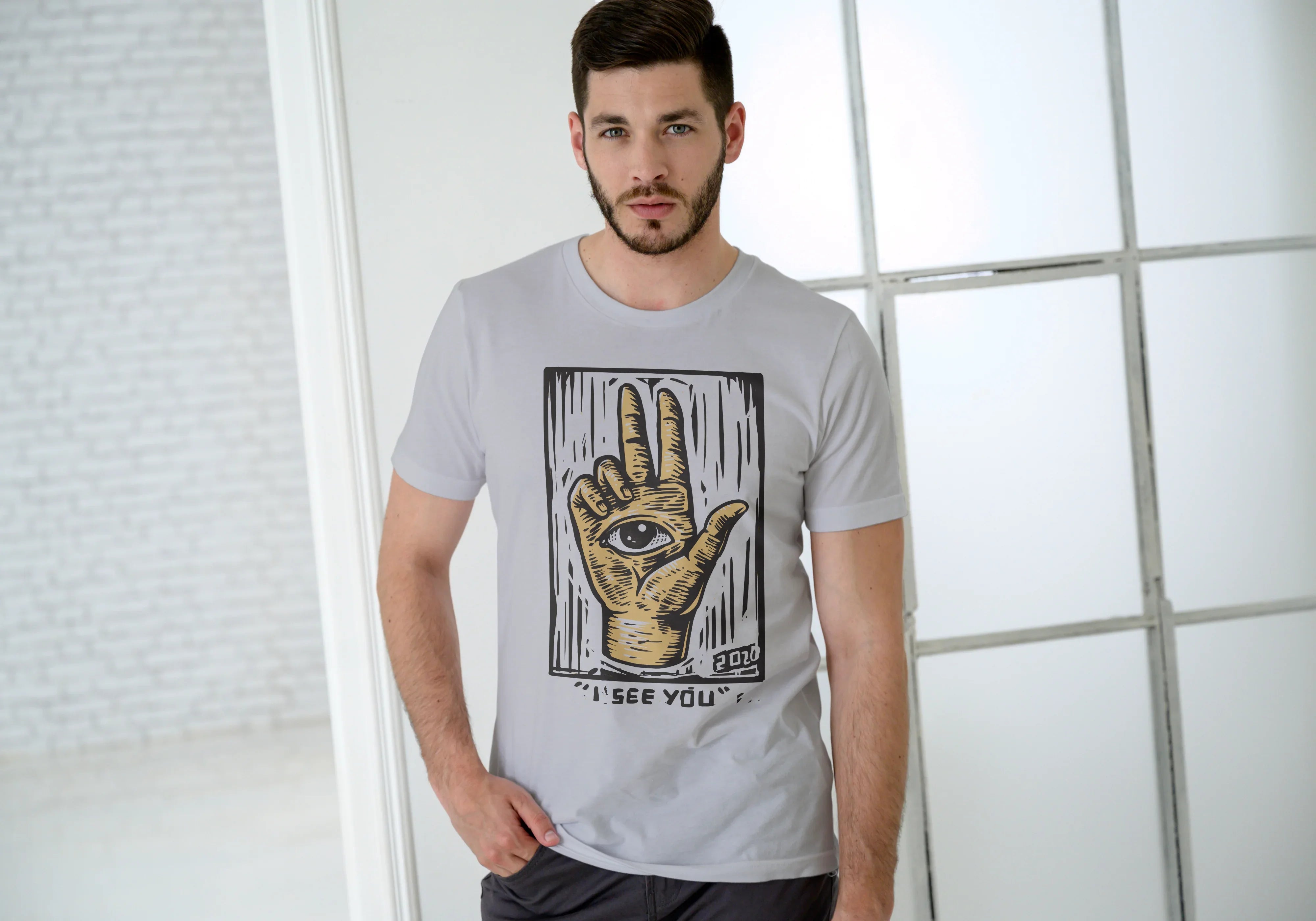 Illuminati Graphic Classic Crew T-Shirt for Men - Not So Suttle