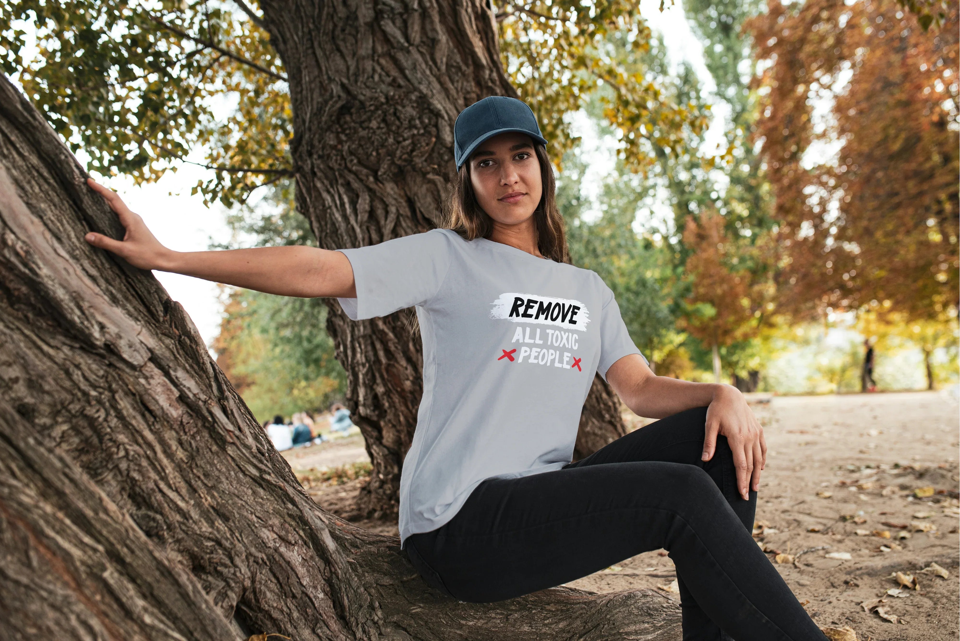 Remove All Toxic People Graphic Oversized Classic T-Shirt for Women - Not So Suttle