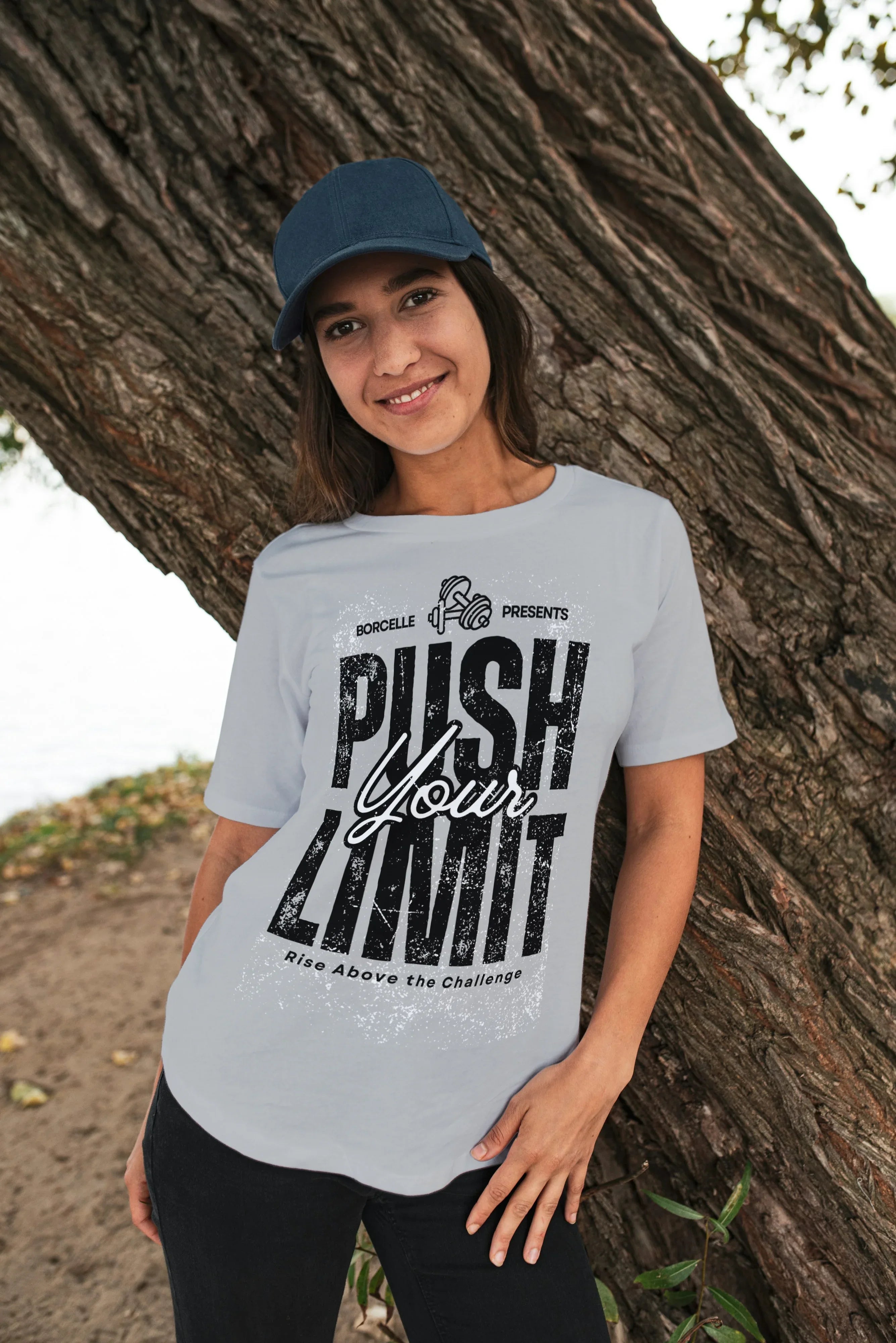 Push Your Limit Graphic Oversized Classic T-Shirt for Women - Not So Suttle