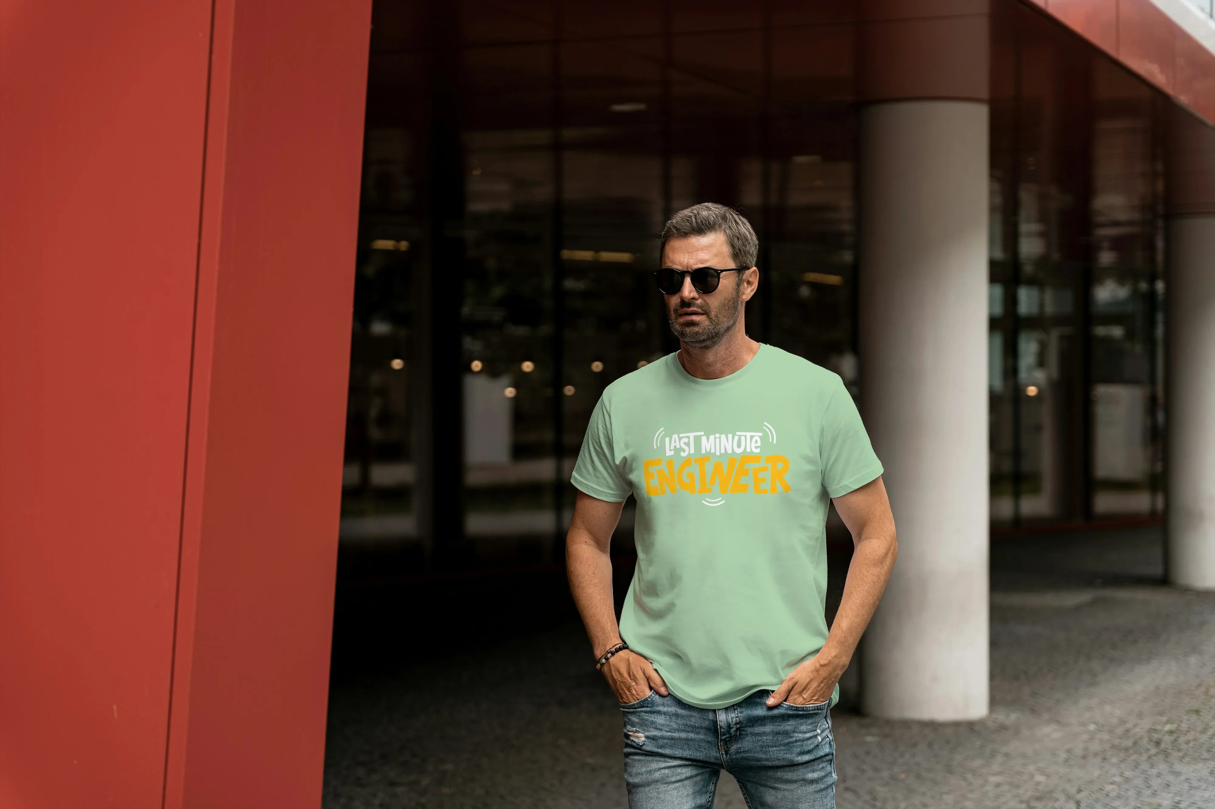 Last Minute Engineer Graphic Classic Crew T-Shirt for Men - Not So Suttle