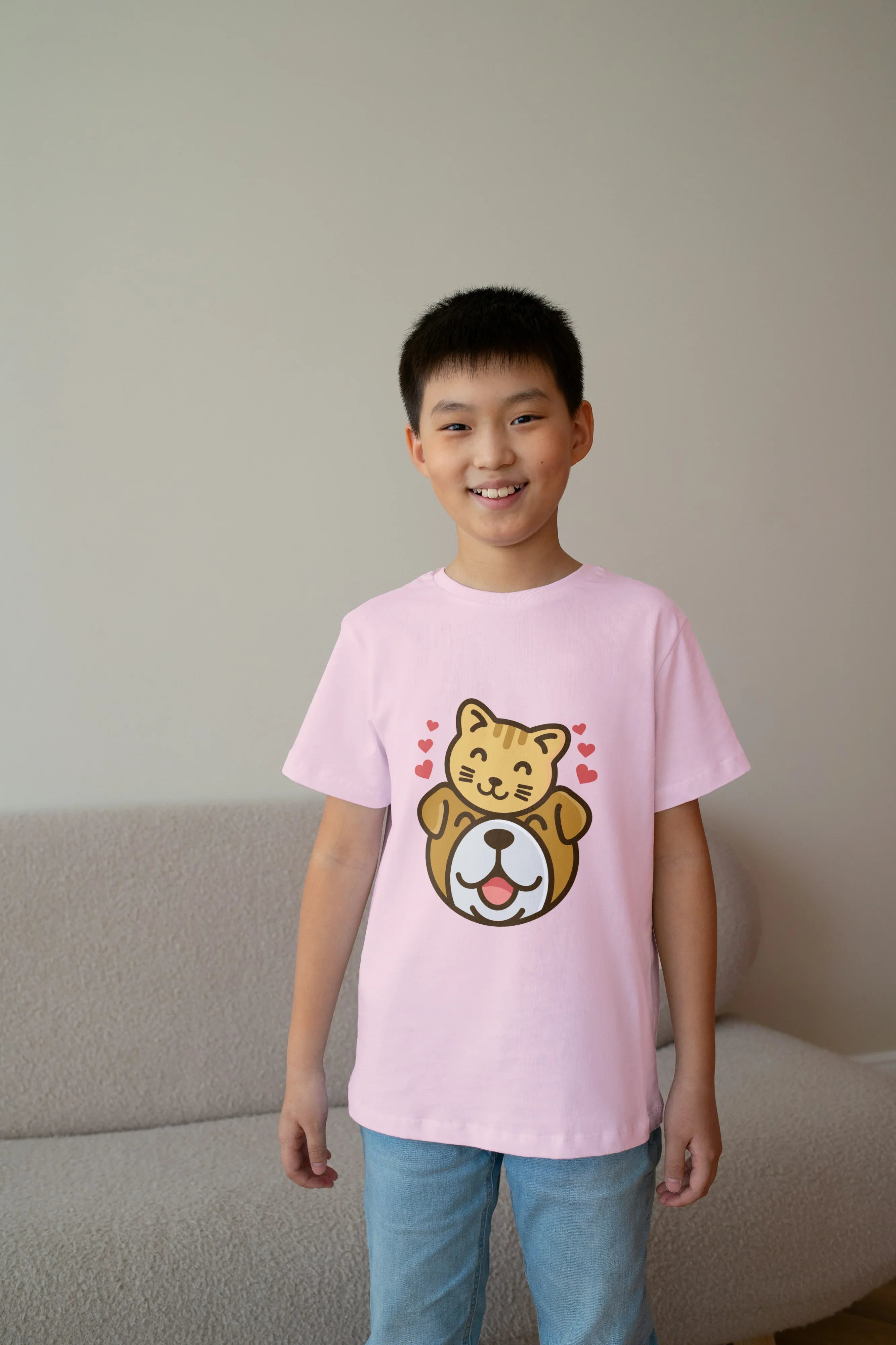 Cat and Dog T-Shirt for Boys - Not So Suttle