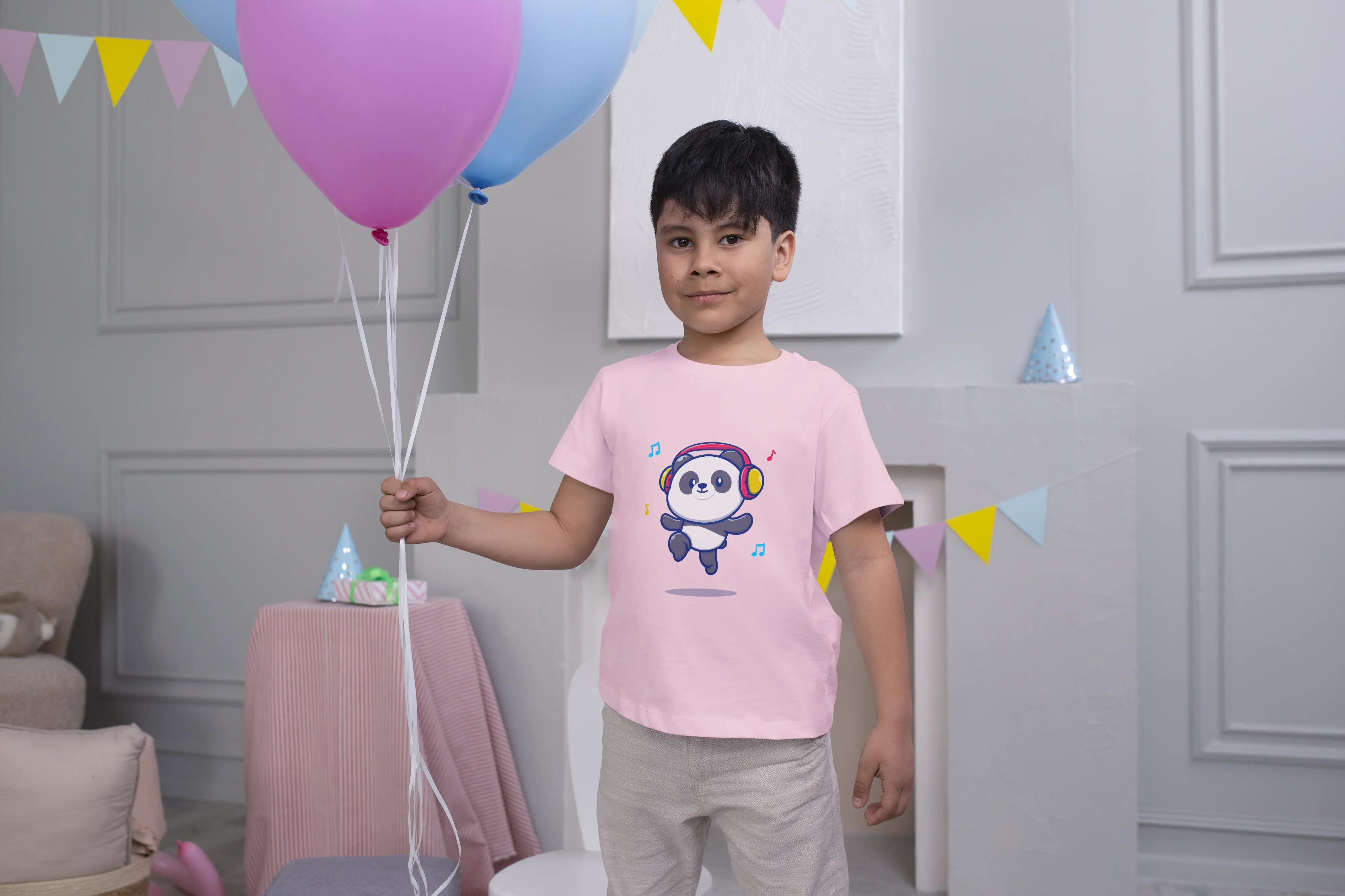 Panda Headphone Graphics T-Shirt for Boys - Not So Suttle