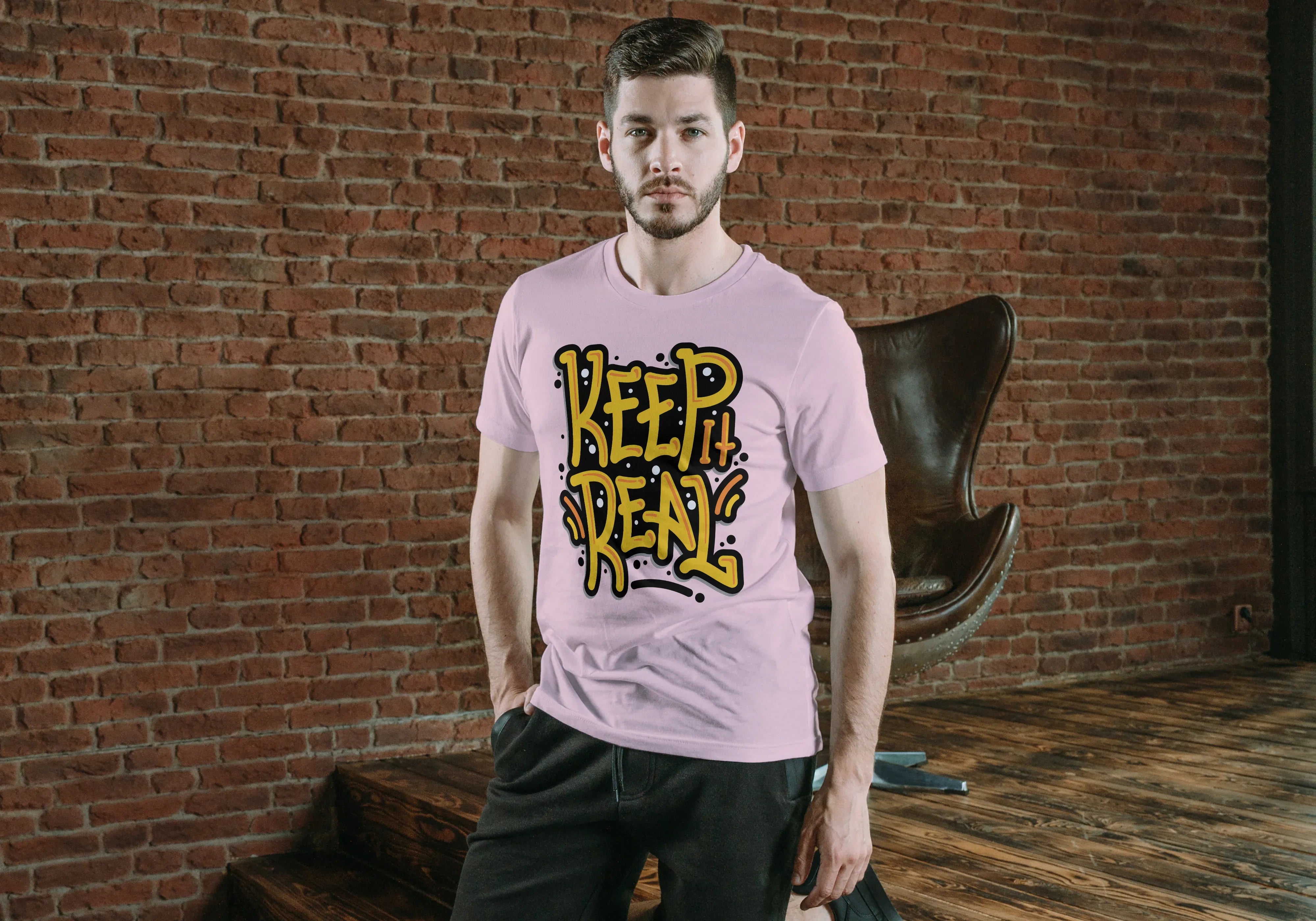 Keep It Real Graphic T-Shirt for Men - Not So Suttle