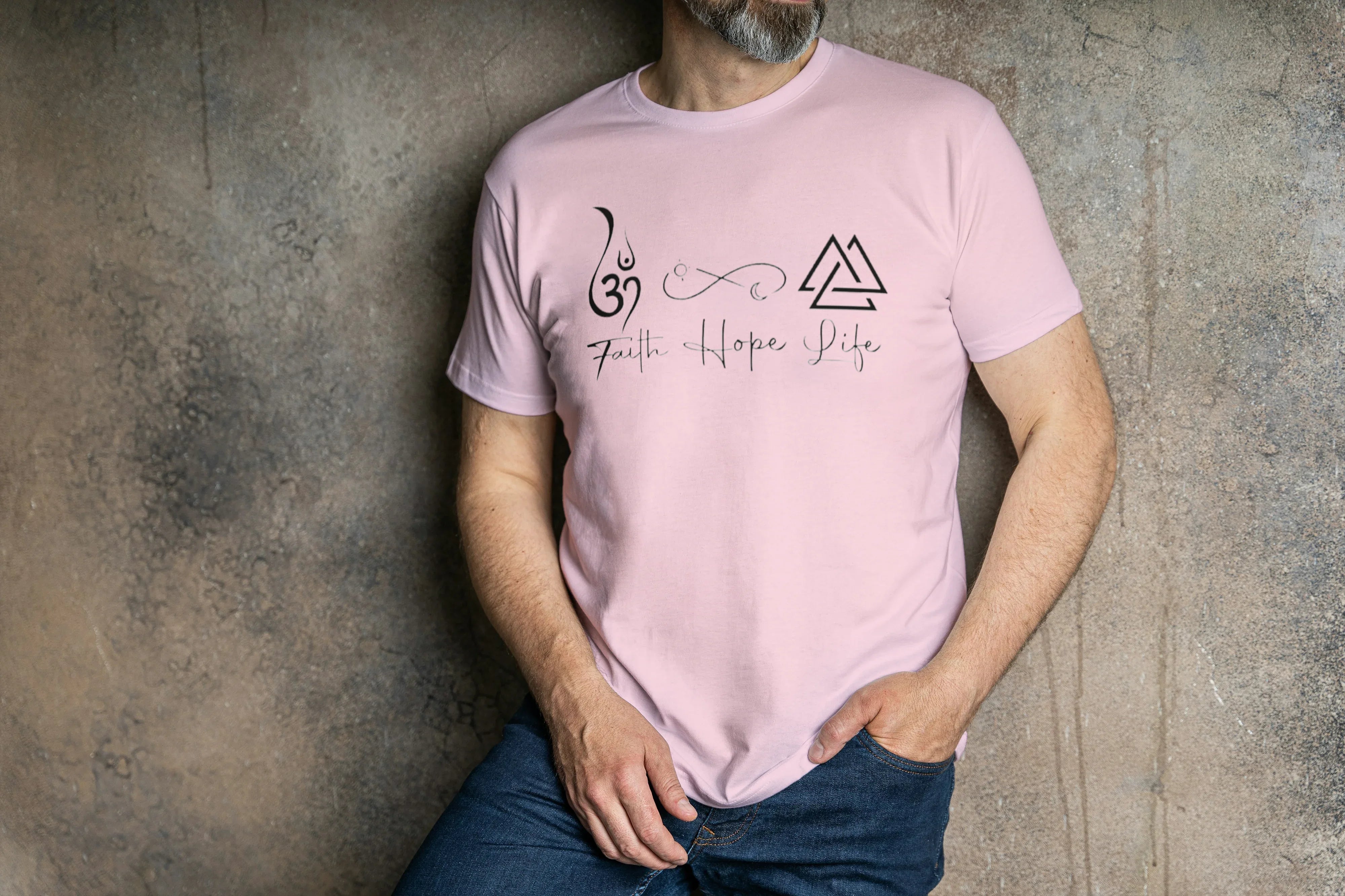 Faith Hope Life Graphic T-Shirt for Men - Not So Suttle