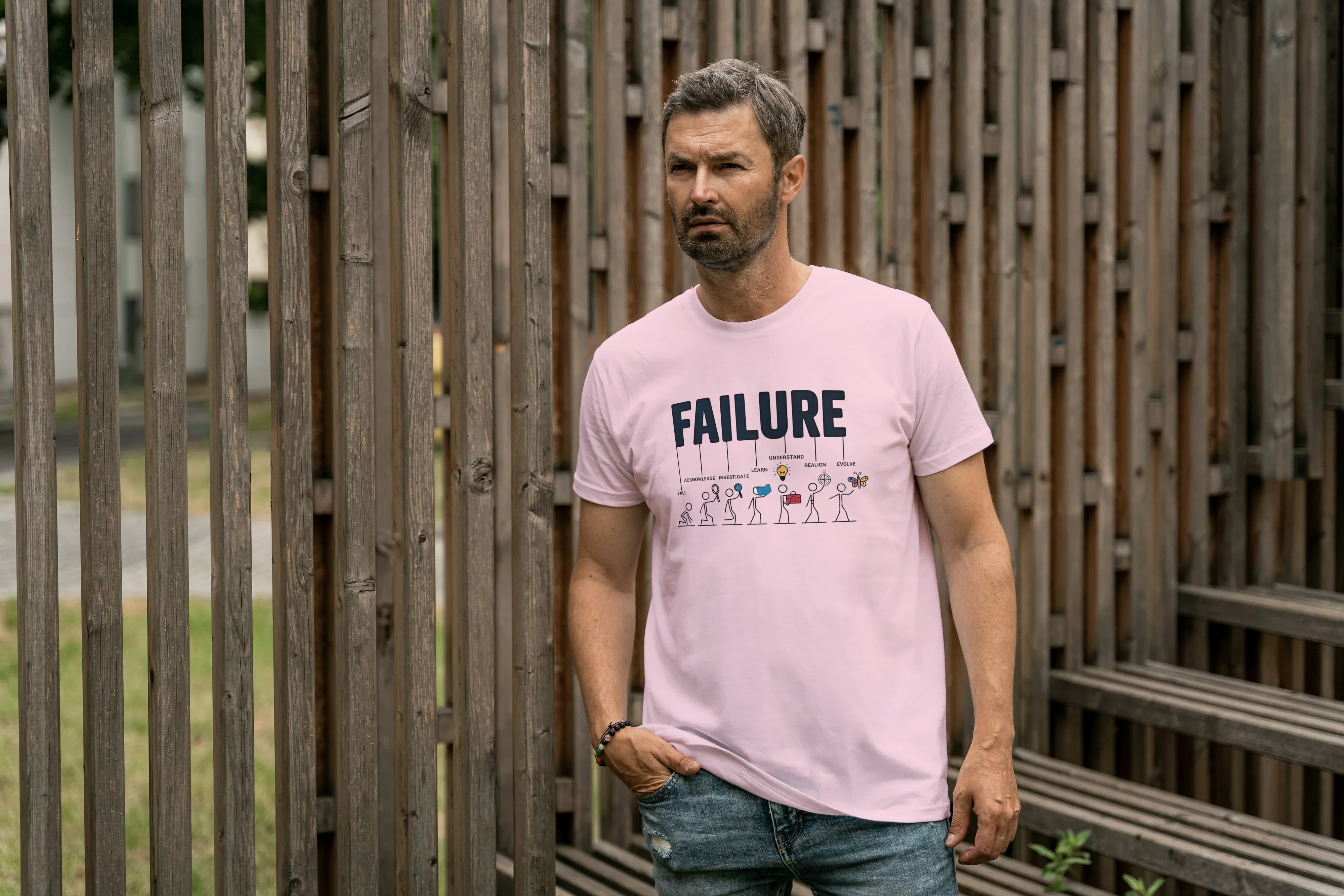 Failure Graphic Classic Crew T-Shirt for Men - Not So Suttle