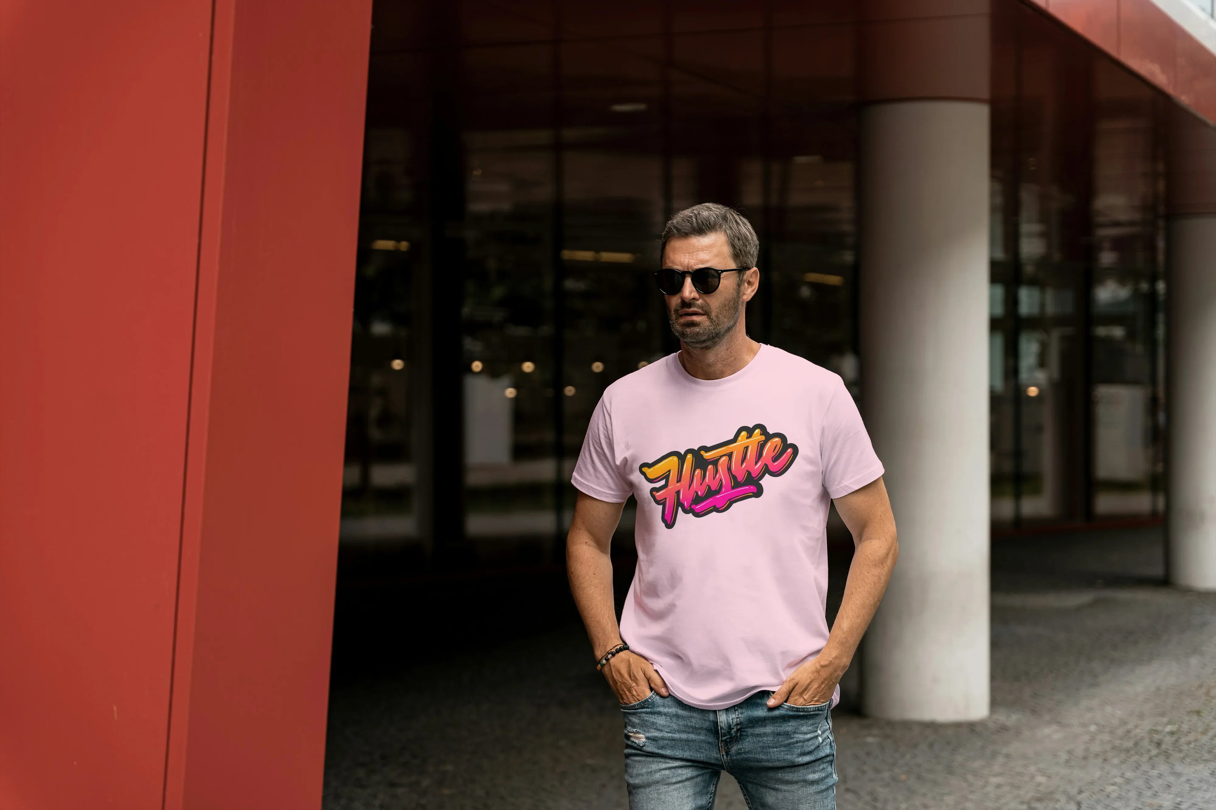 Hustle Graphic Classic Crew T-Shirt for Men - Not So Suttle