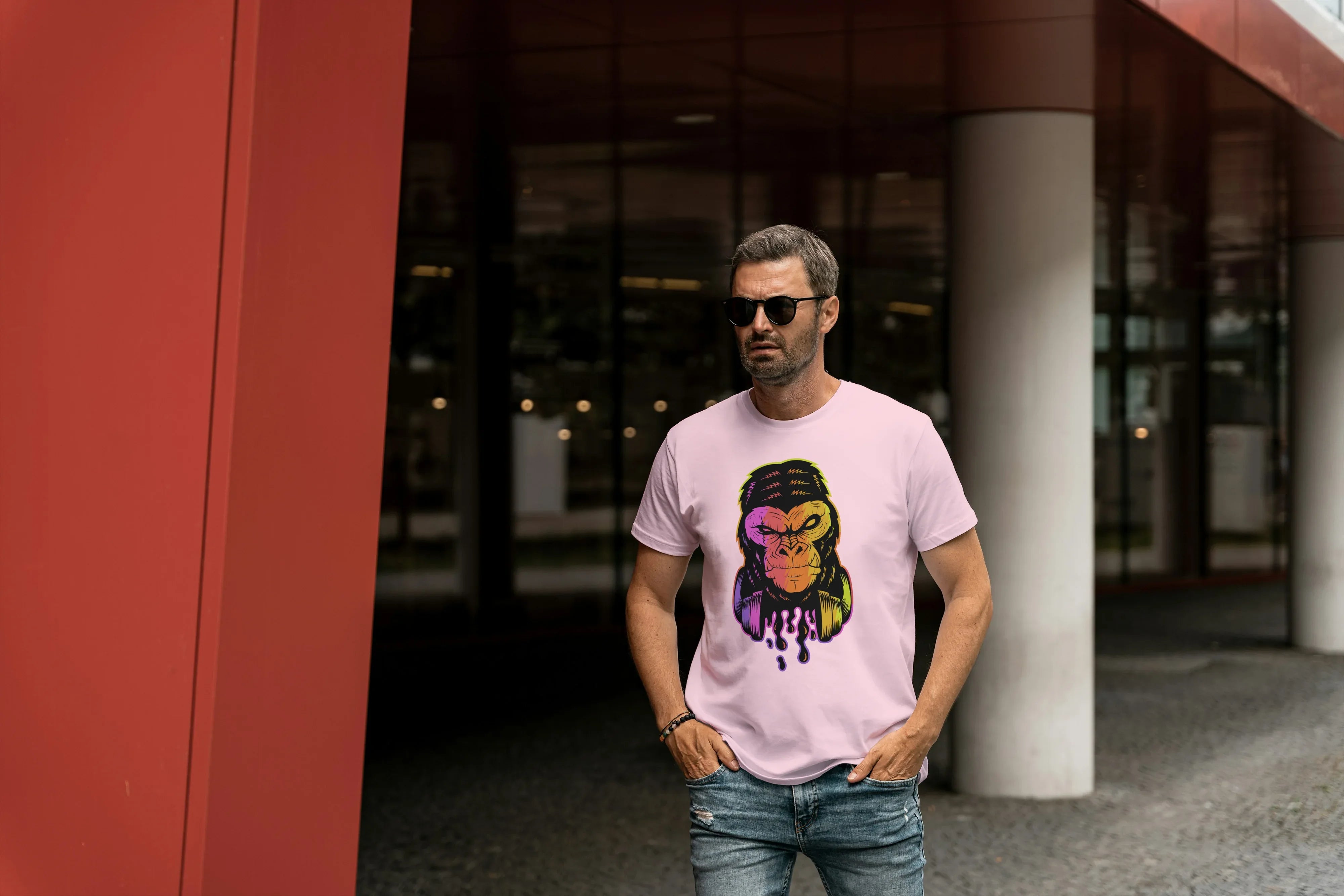 Gorilla Graphic Classic Crew T-Shirt for Men - Not So Suttle