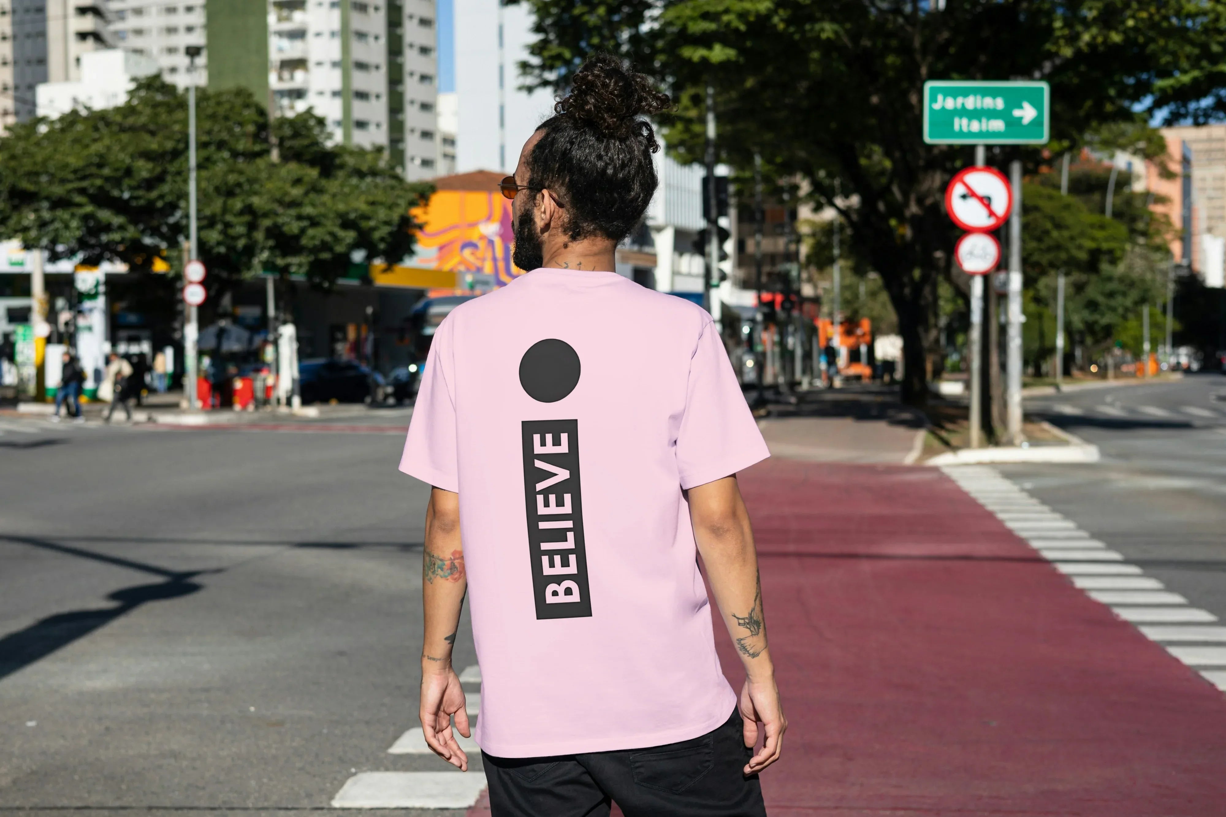 Believe Graphic Oversized Classic T-Shirt for Men - Not So Suttle