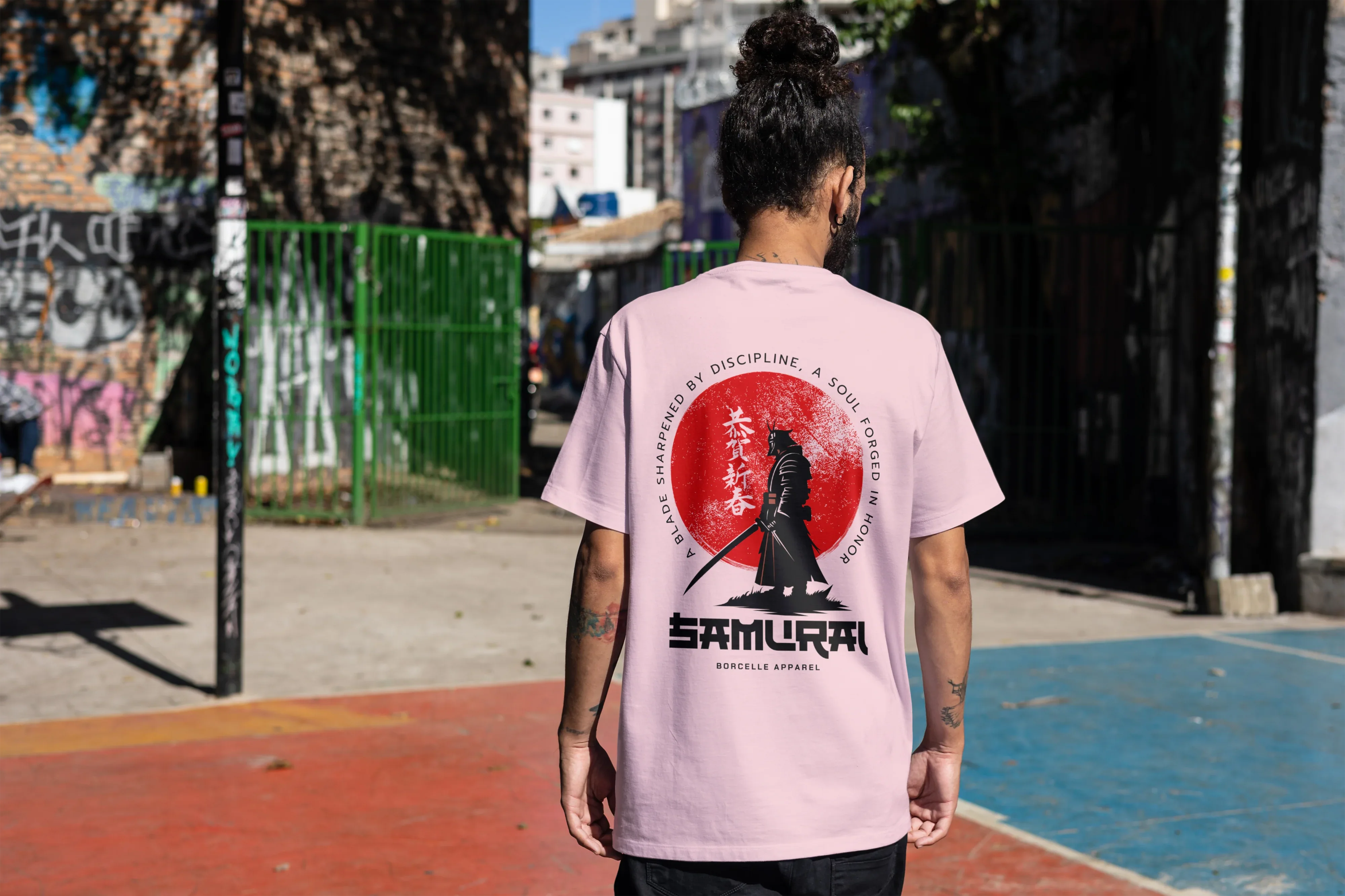 Samurai Graphic Oversized Classic T-Shirt for Men - Not So Suttle