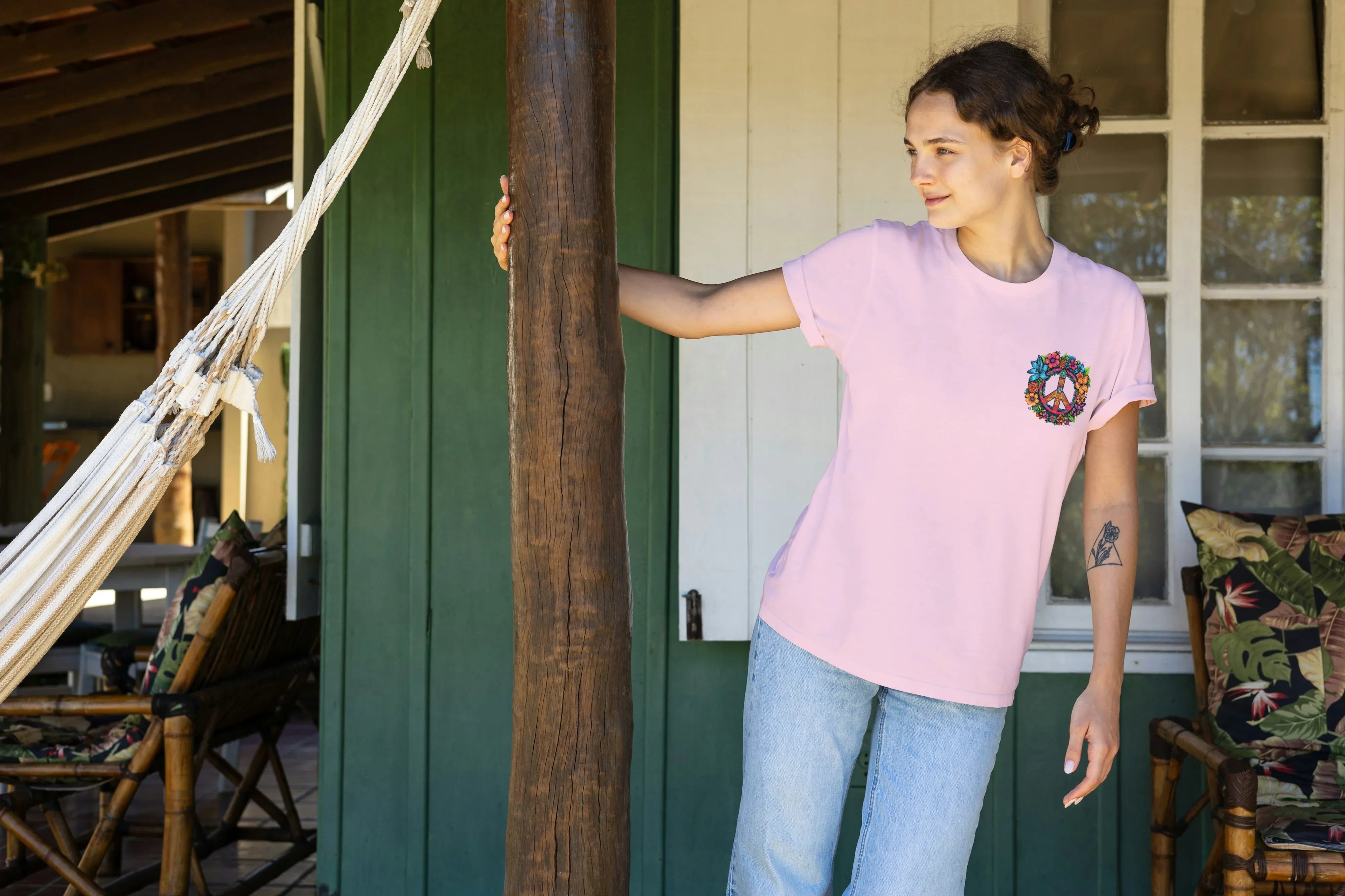 Peace Graphic Oversized Classic T-Shirt for Women - Not So Suttle