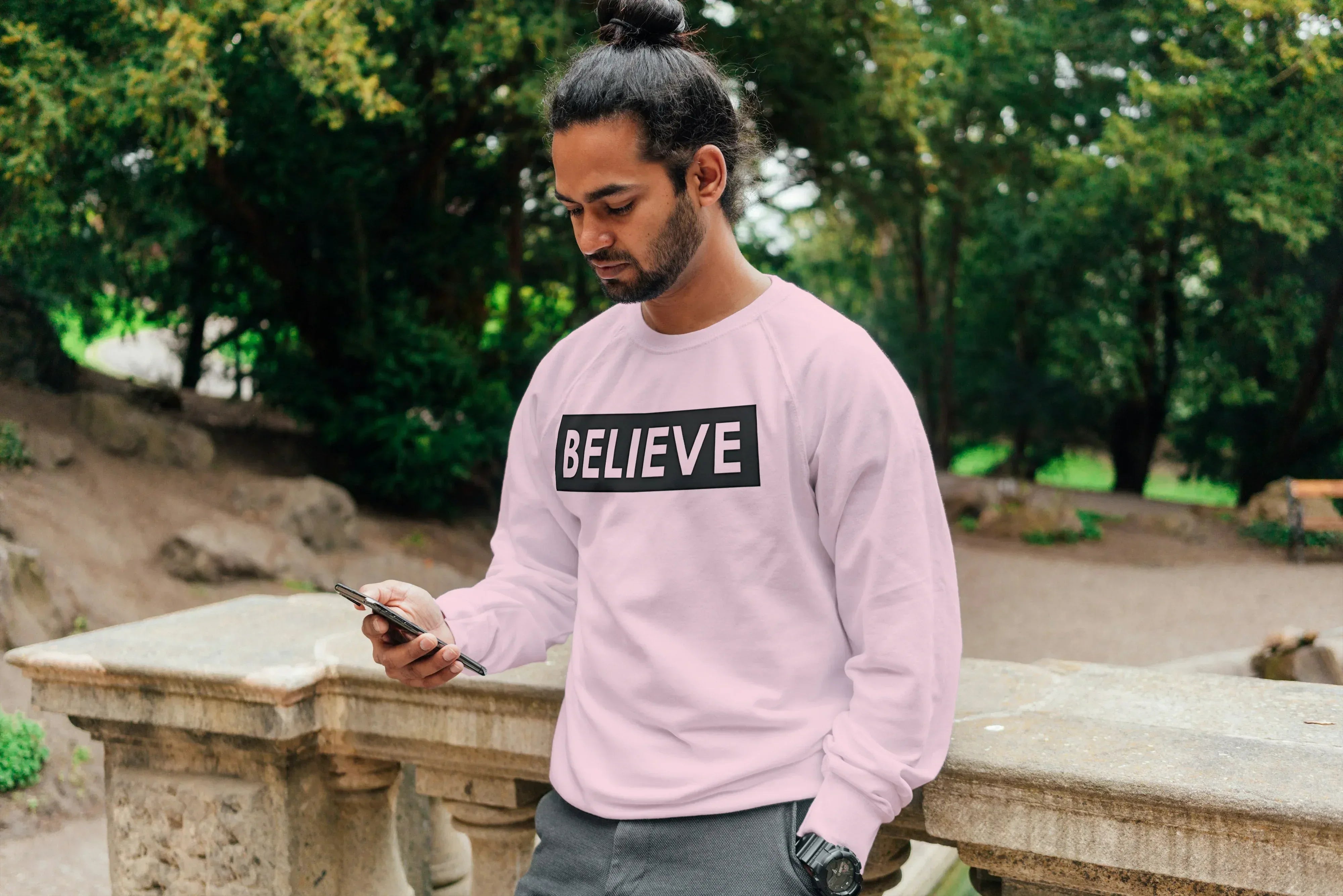 Believe Graphic Sweatshirt for Men - Not So Suttle