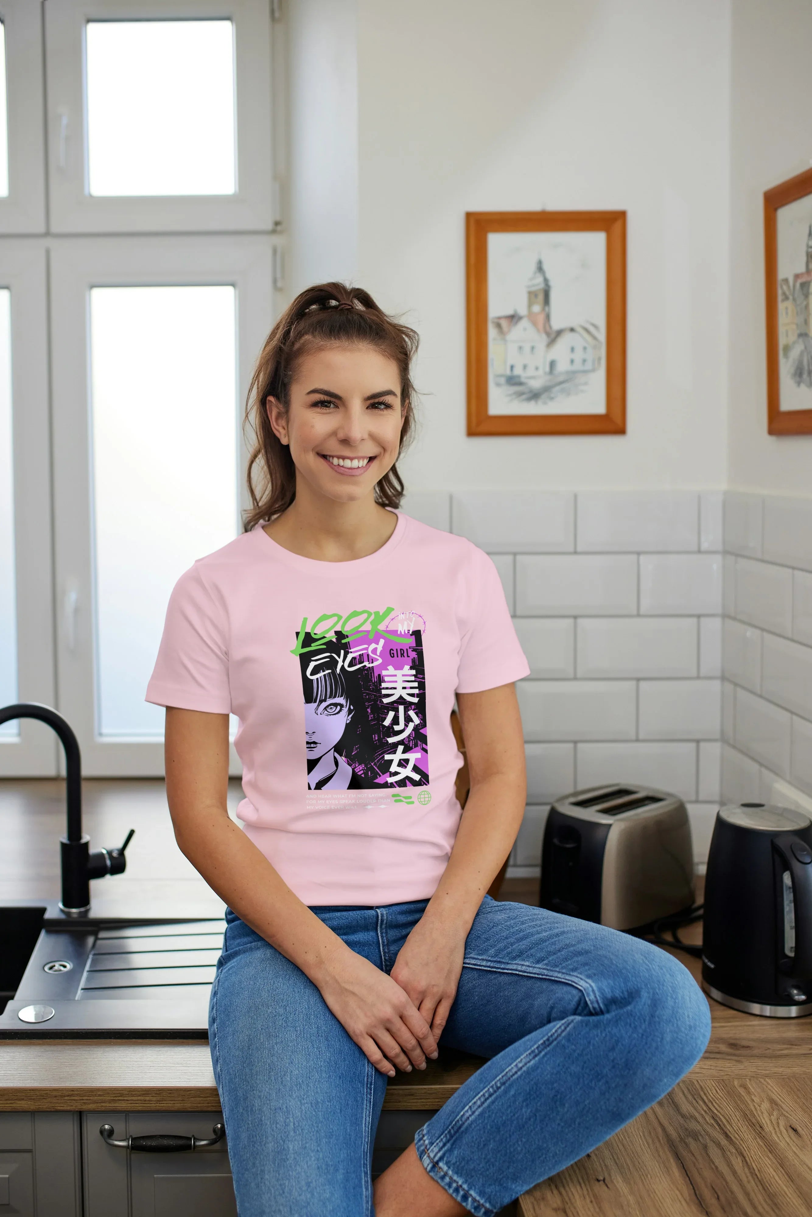 Look into my Eyes Graphic Classic T-Shirt for Women - Not So Suttle