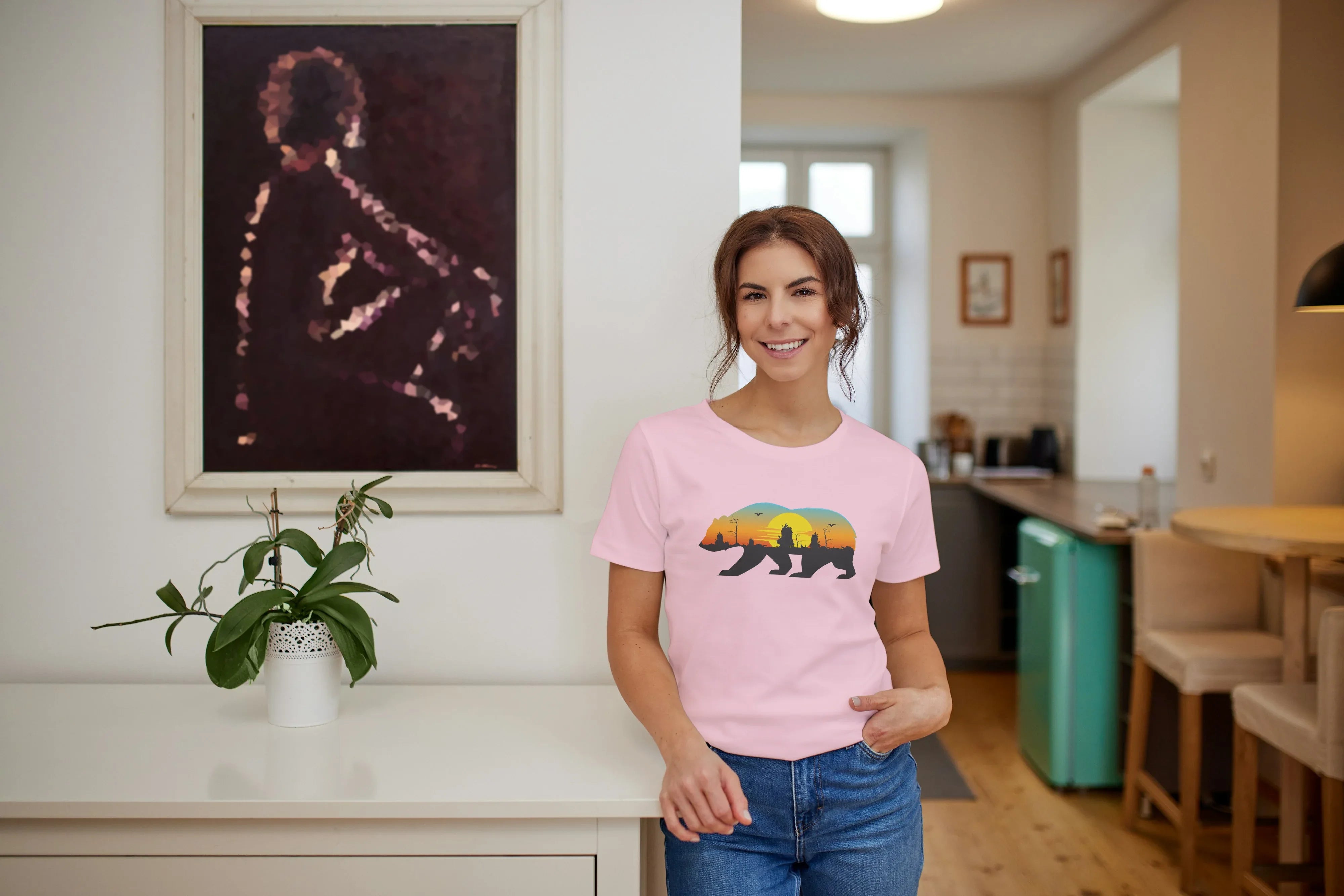 Travel Bear Graphic Classic T-Shirt for Women - Not So Suttle