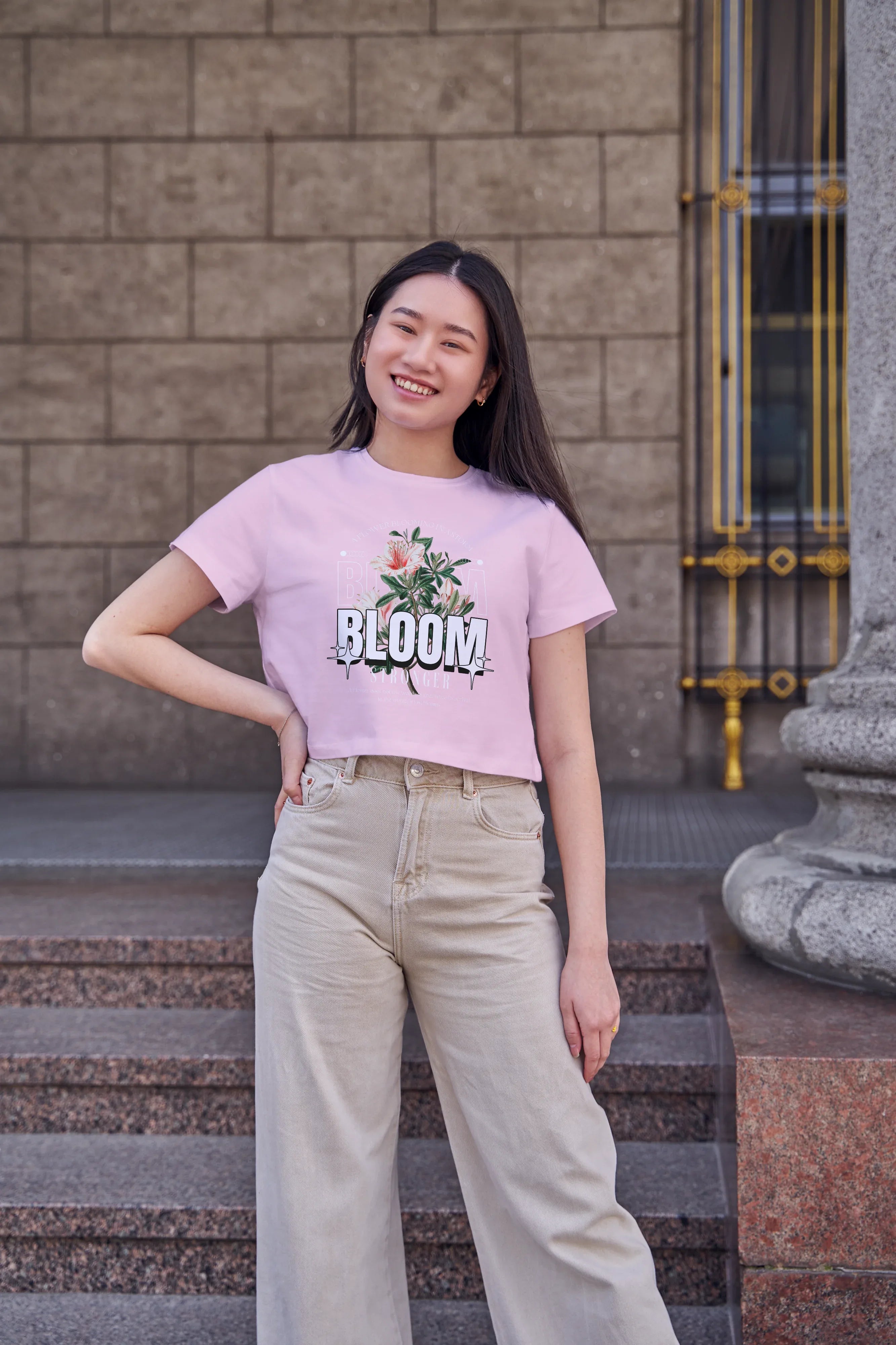 Bloom Graphic Crop Top for Women - Not So Suttle