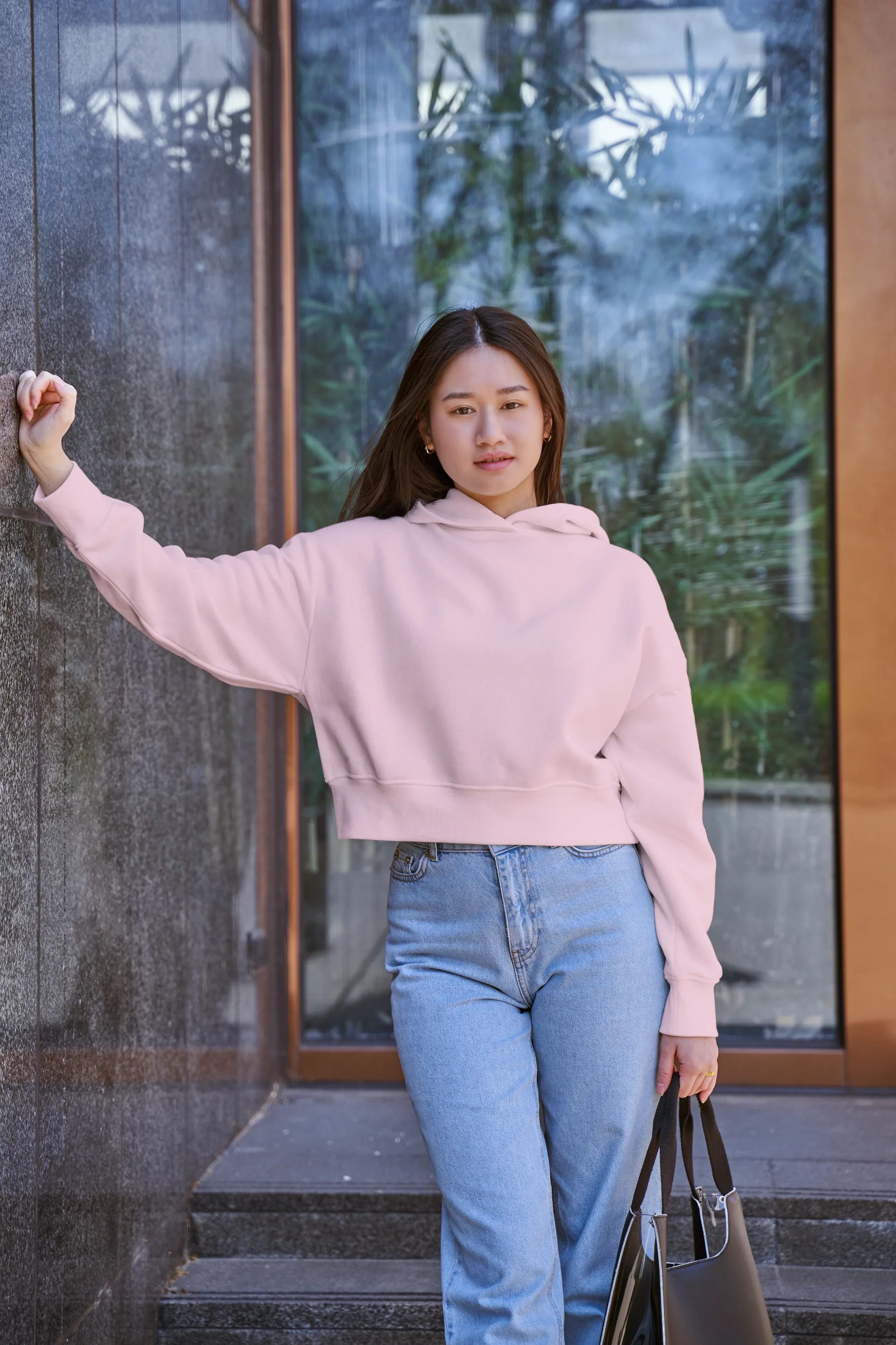 Female Cropped Hoodie Baby Pink - Not So Suttle