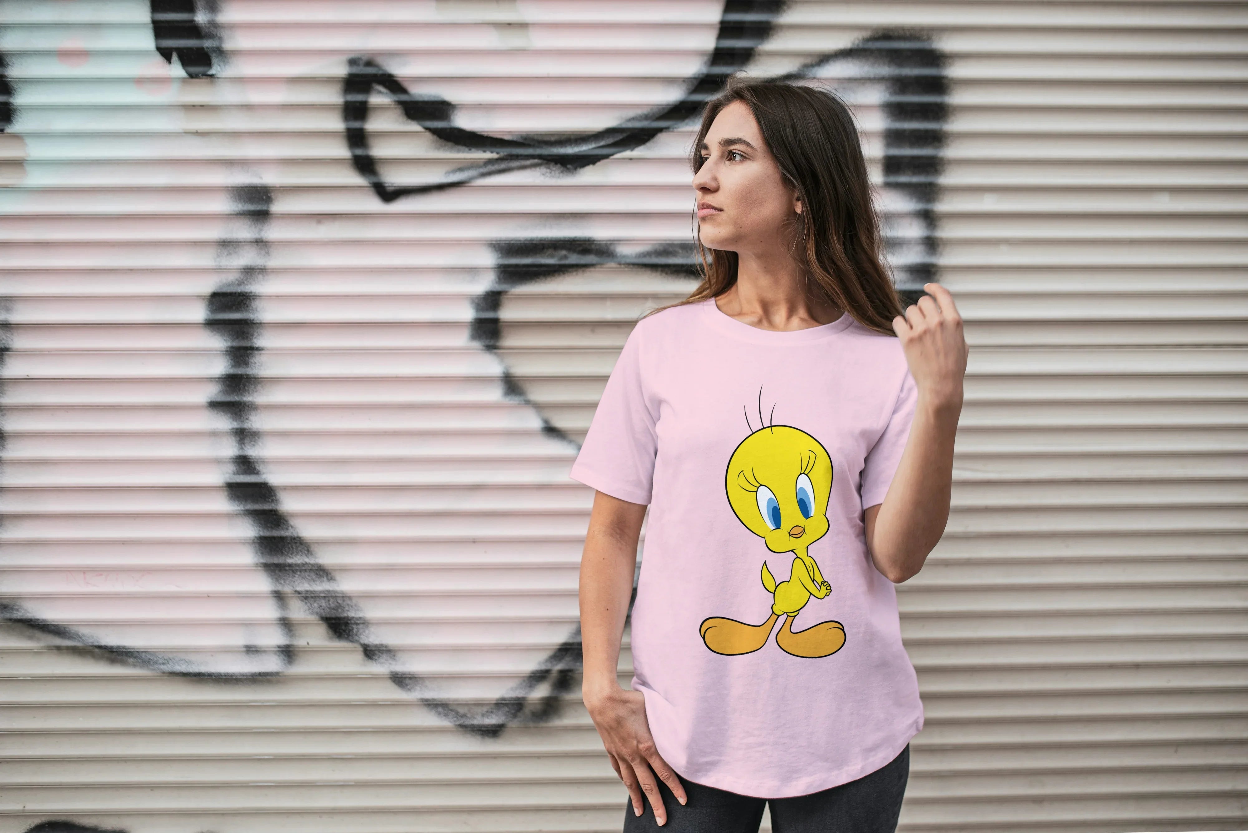Tweety Graphic Oversized Classic T-Shirt for Women - Not So Suttle